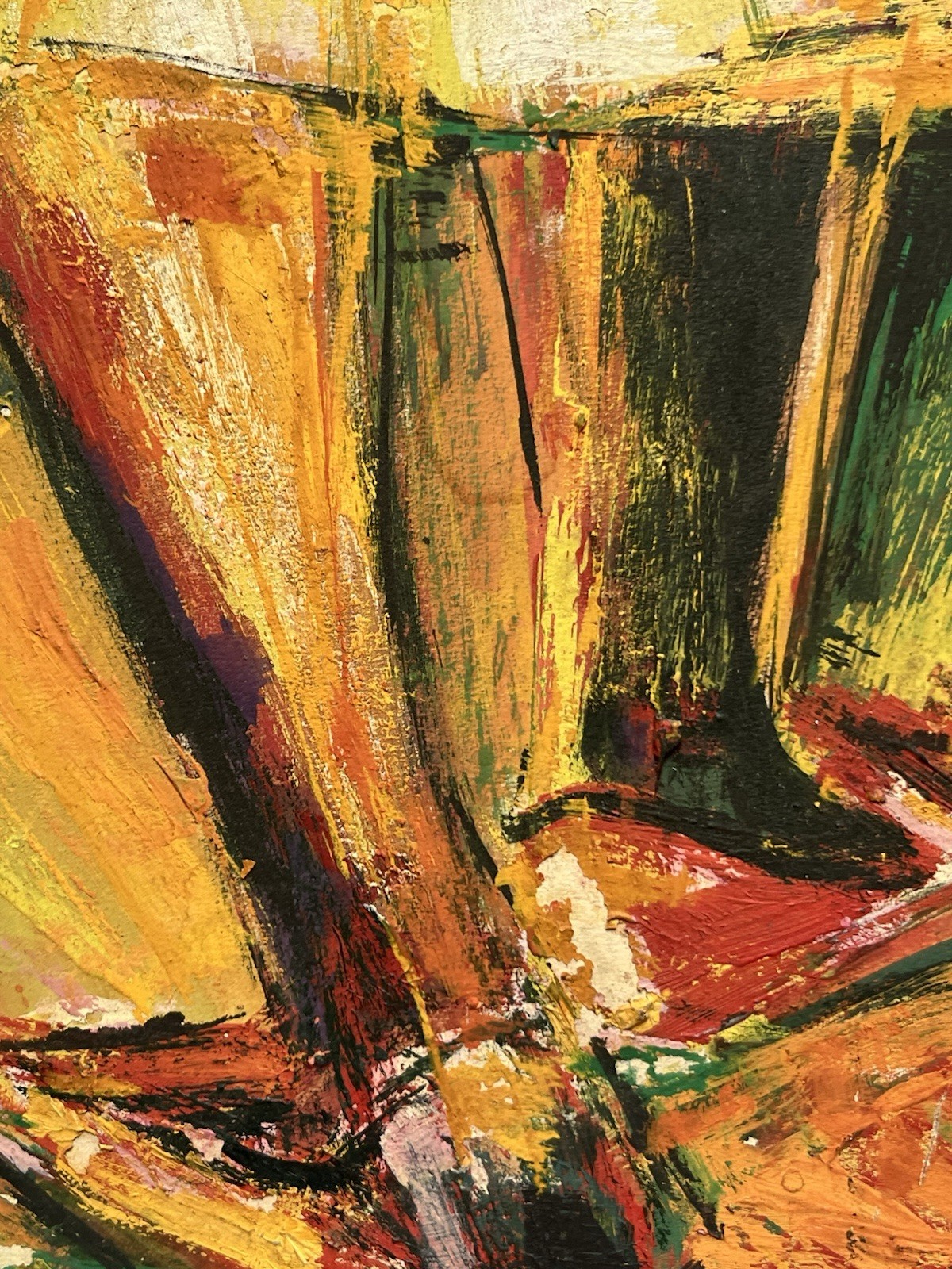 MCM 60s Modernist Expressionism Painting Jamaican Black Girls Kingston Jamaica