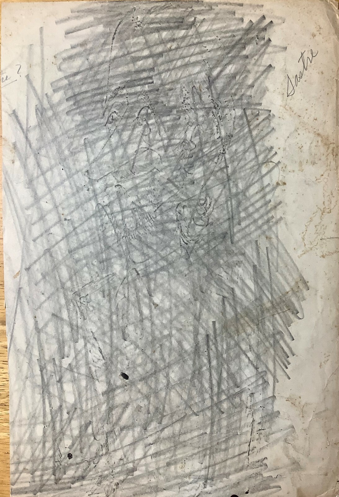 Juan David. Caricature. Sastre, 1972. Mixed media on light cardboard.