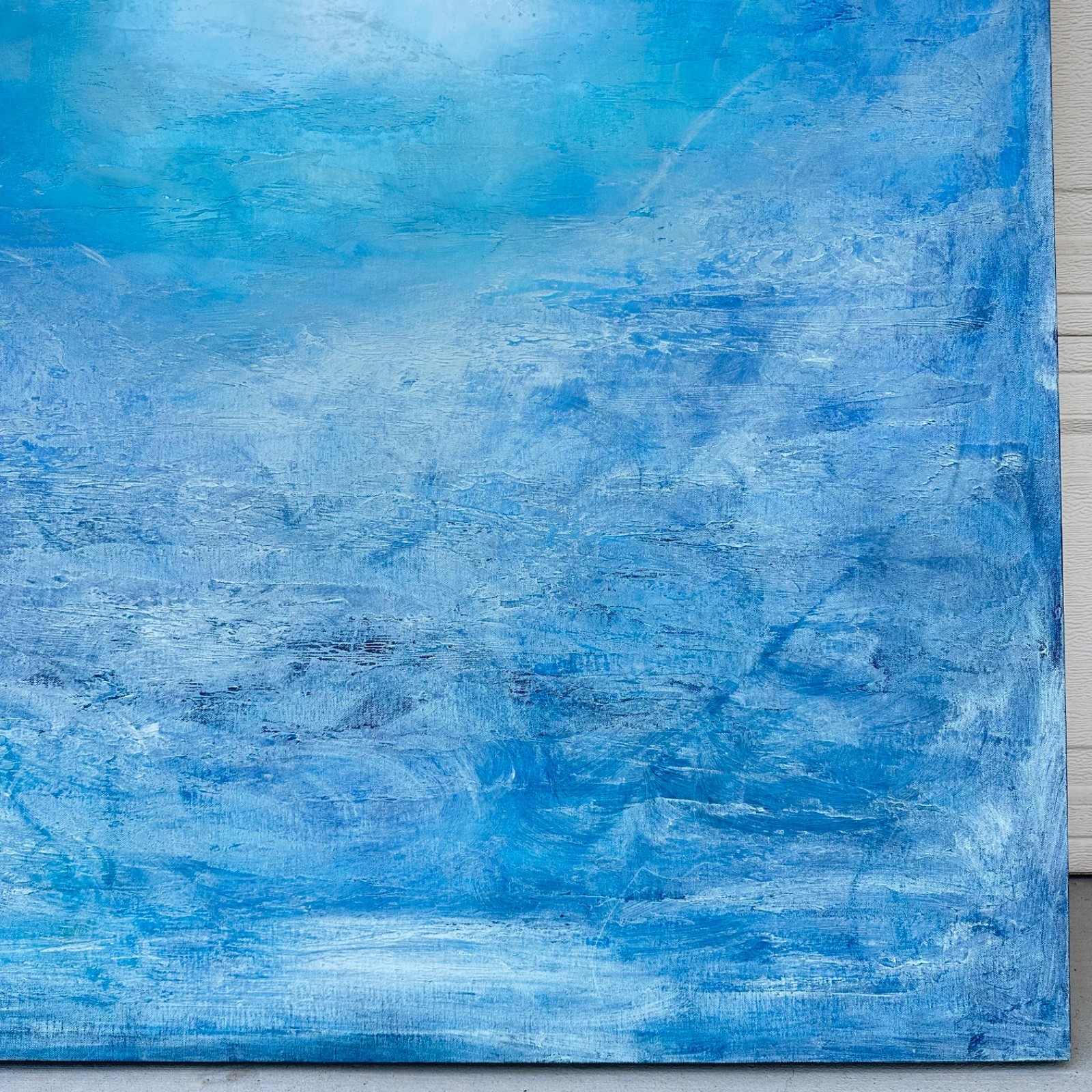 «Each Breath a Gift» – Original Abstract Painting (2015) Dimensions: 50″H x 40″W