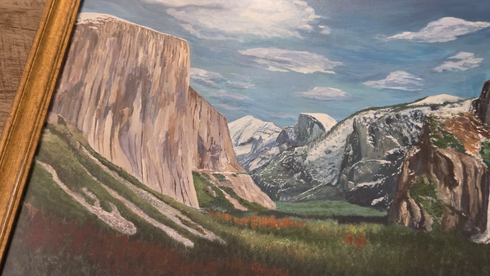 Original Yosemite National Park Tunnel View Canvas Panel Framed 20X24in On Sale
