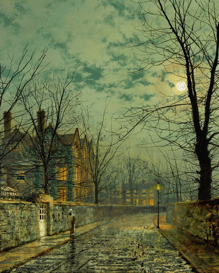 Evening Shadows Landscape HD Oil Painting Giclee Print Canvas