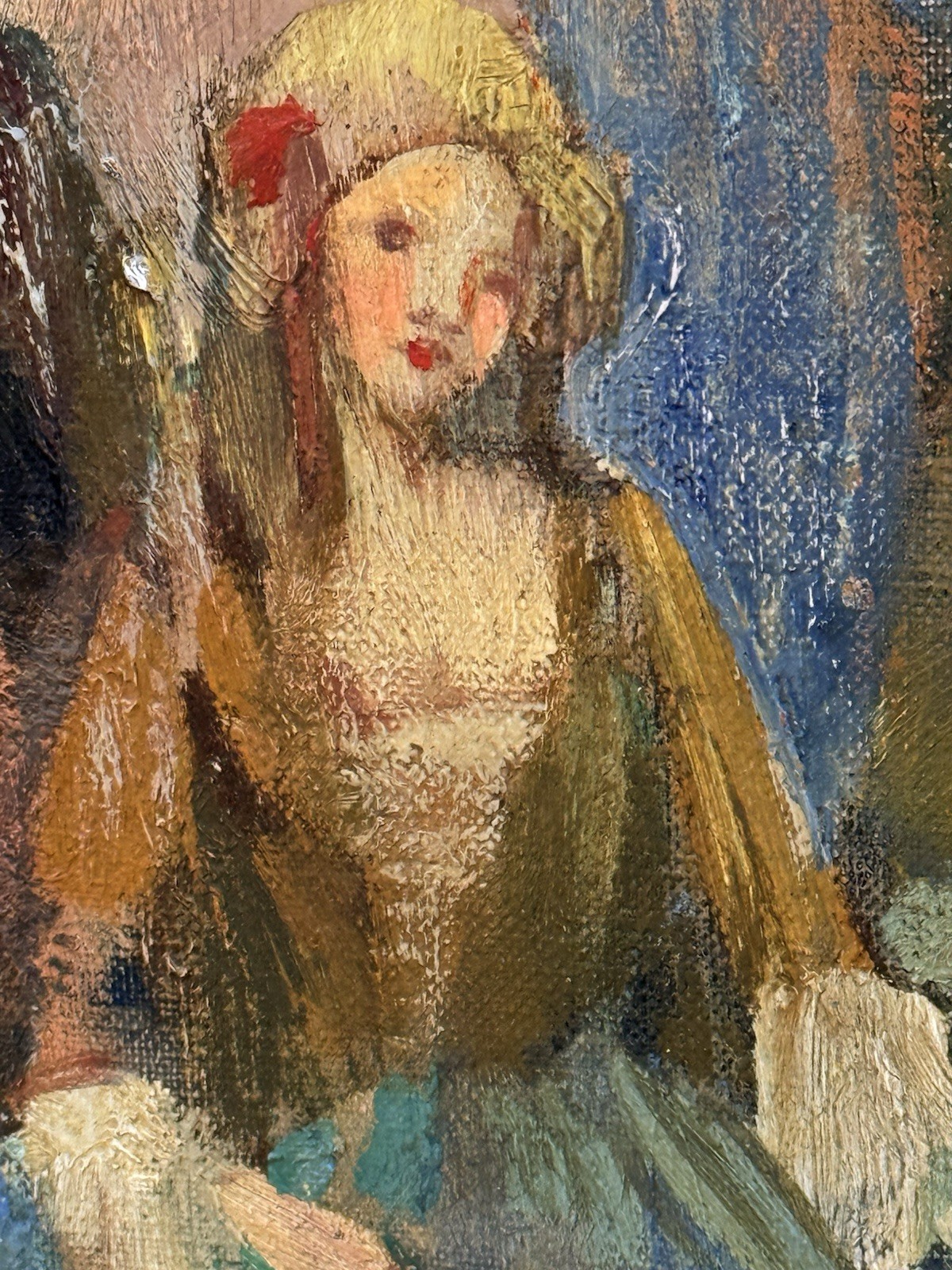 Stunning Signed Original Early 20th C European Oil Painting Post Impressionist
