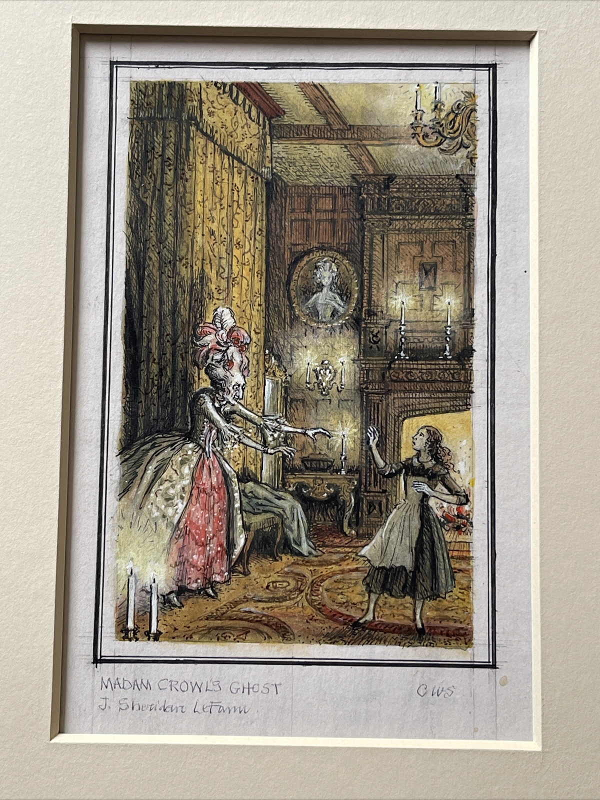 Charles Williams Stewart ILLUSTRATION GHost Story DRAWING PAINTING Famous Art