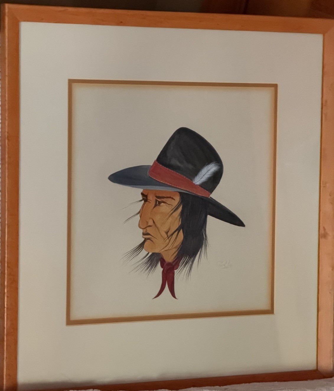 Jonny Hawk Johnson Lee Scott 1938-2022 Creek/Seminole Original Acrylic Painting
