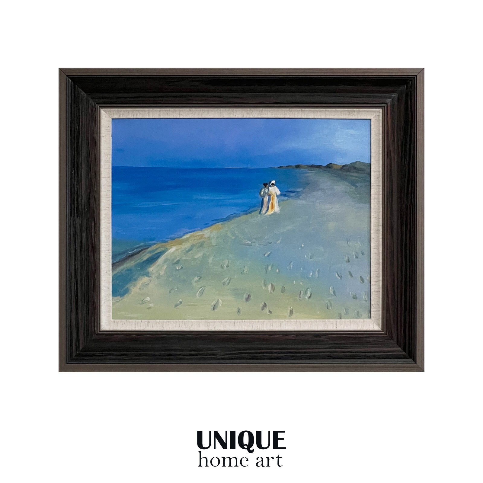UniqueHomeArt Original Artwork Handmade Painting Wall Art Wood Frame 26in X 22in
