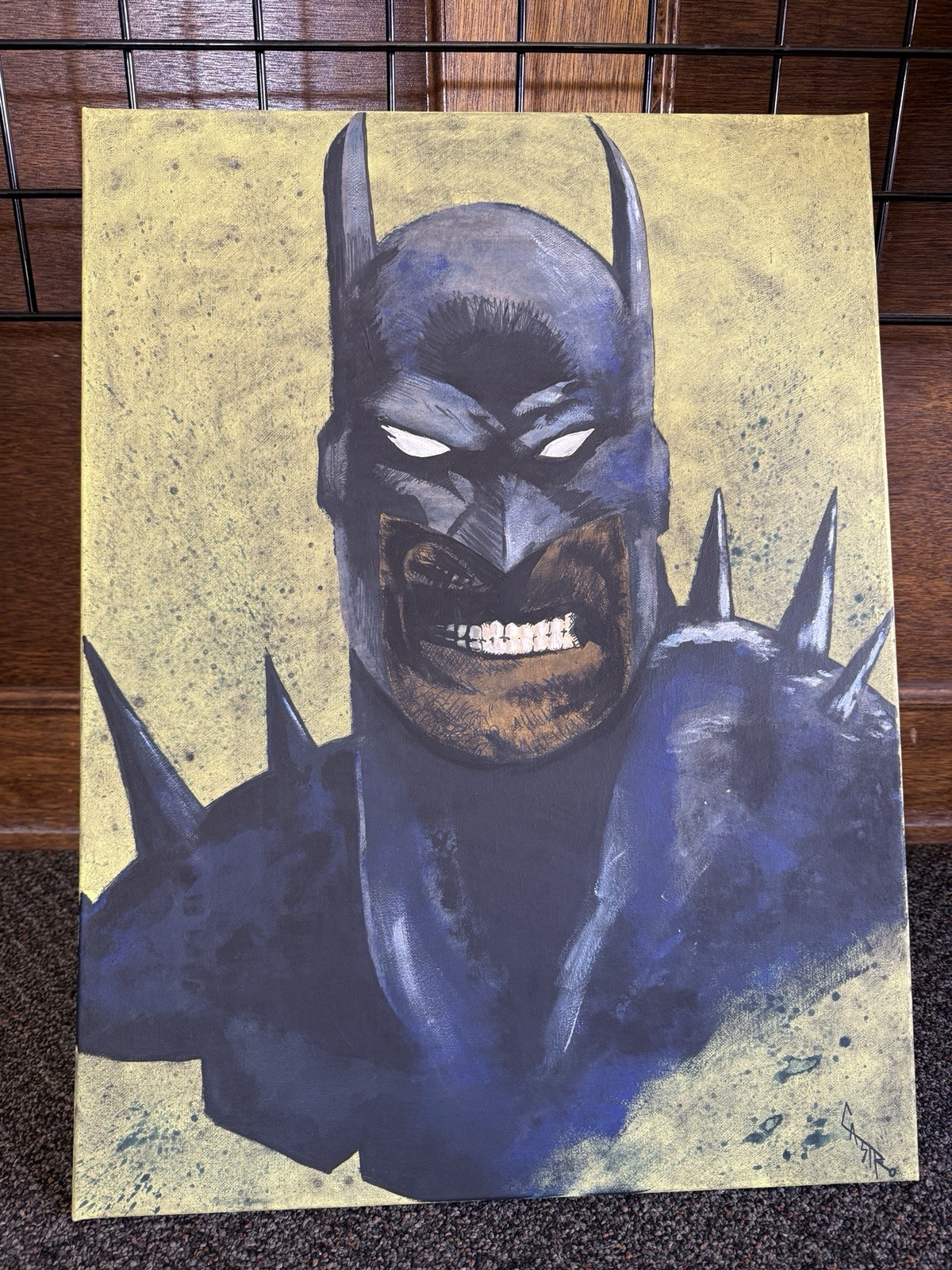 Absolute Batman Bust Acrylic Canvas Art, Painting, DC Comics
