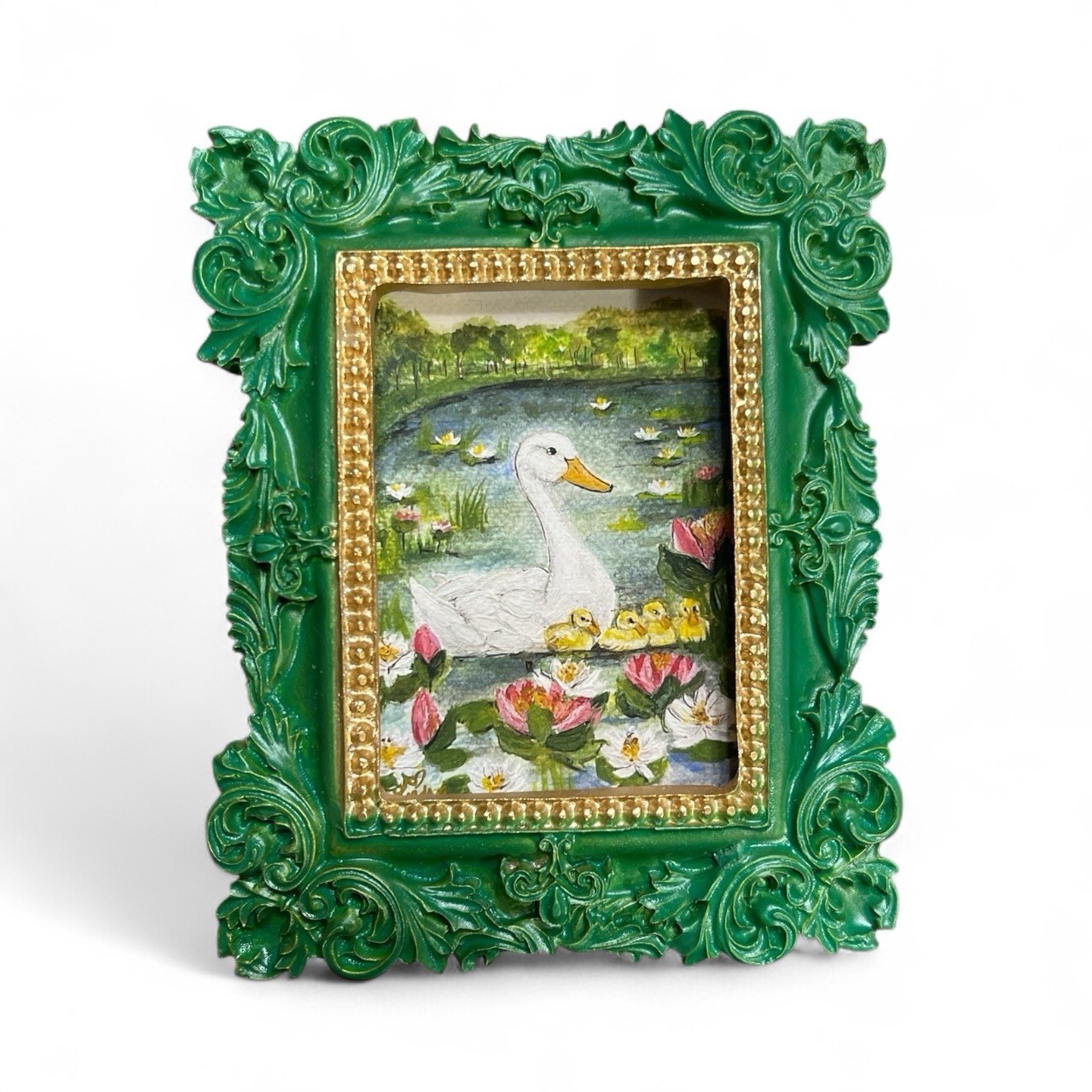 Mini Ornate Vintage-Style Framed Art Prints (Animals, Birds & Landscape)