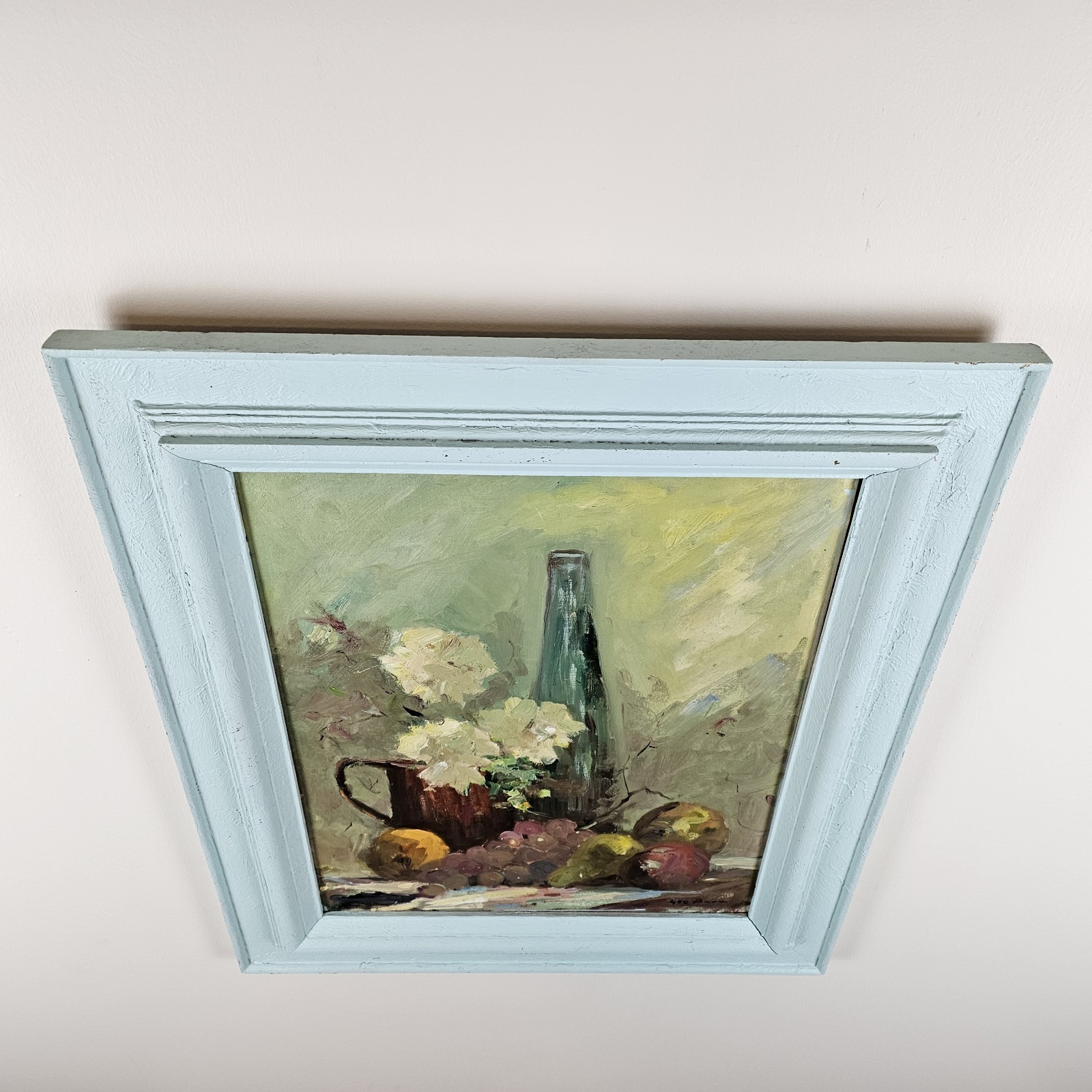 ART – VTG Original Signed George C. Baum Oil Painting 26.5×22.5 Framed – Indiana
