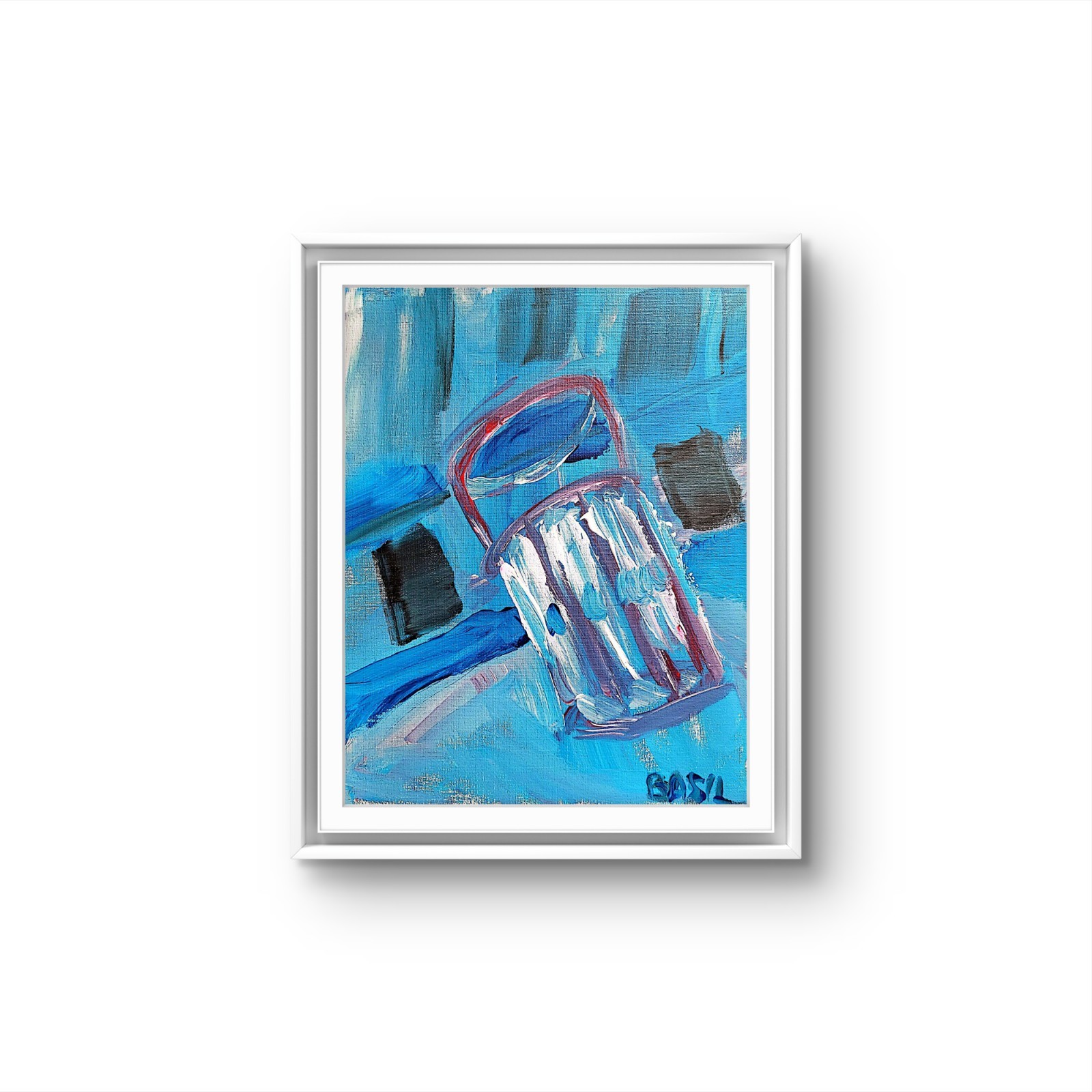 Musicians’ Drinking Glass Neo Expressionism Original Artwork on Canvas