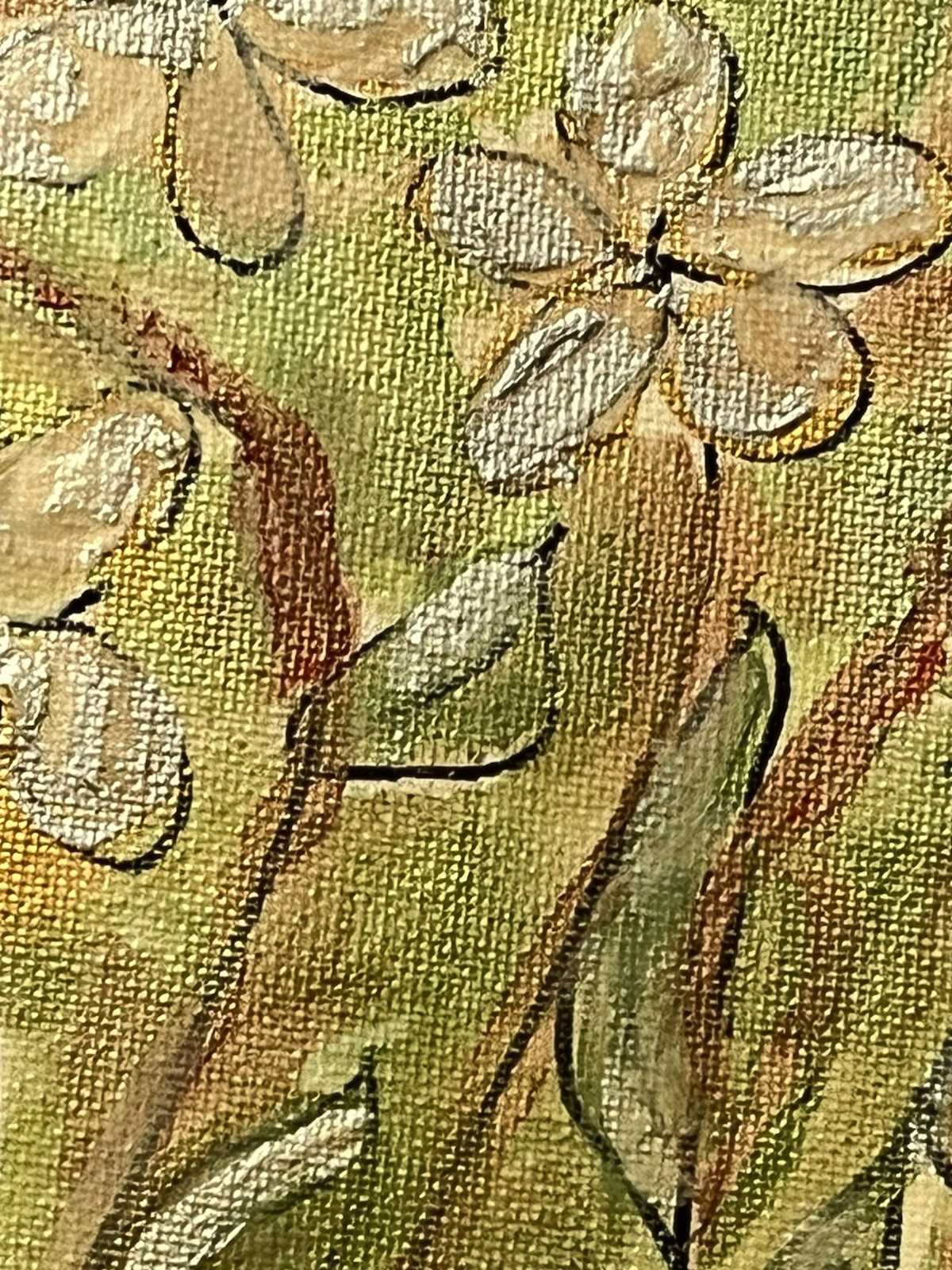 Modern Flower Theme art paintings original hand painted And Signed By Artist