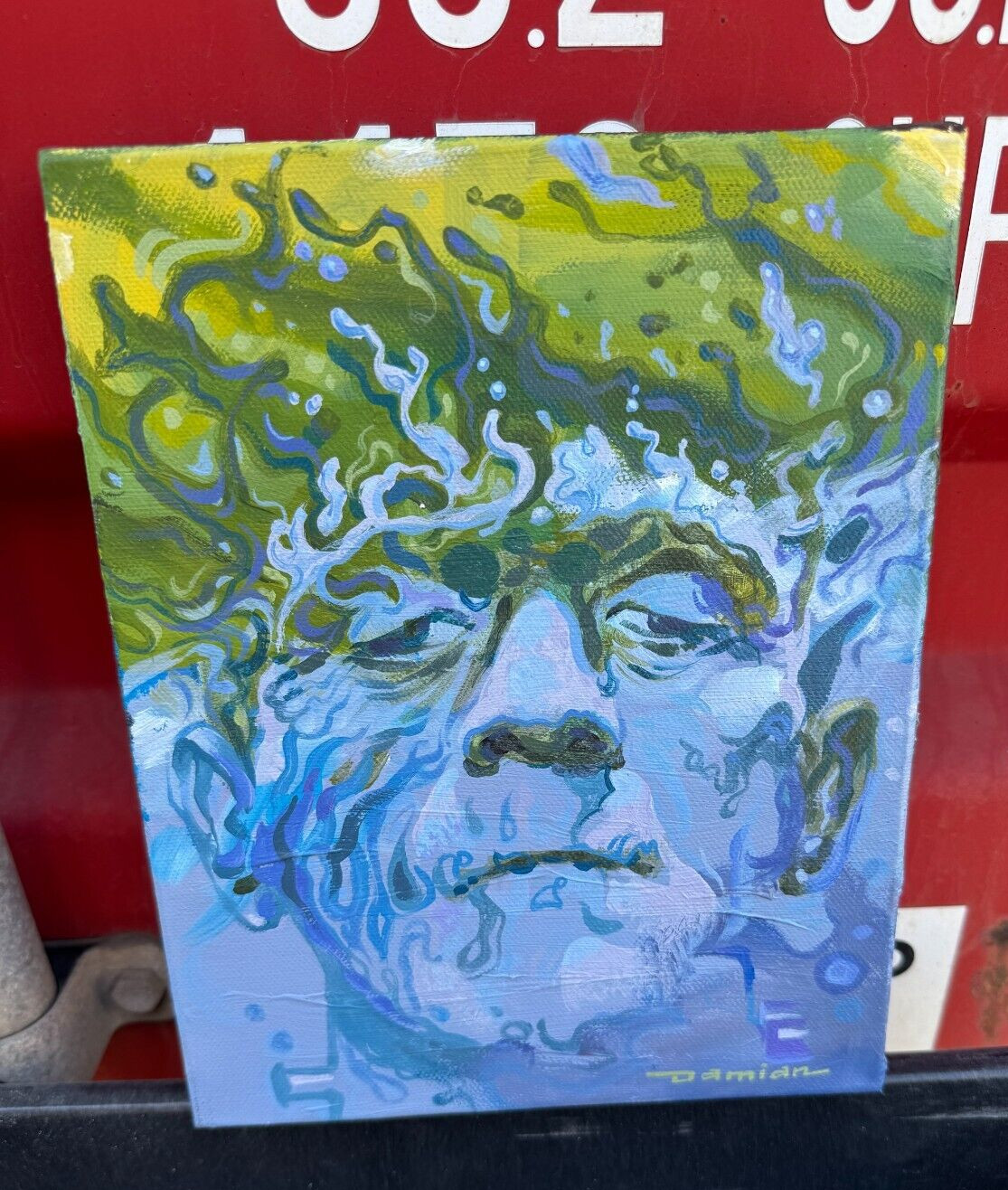 Damian Fulton – Original Artwork – «Frankenstorm» Acrylic on Gallery Canvas