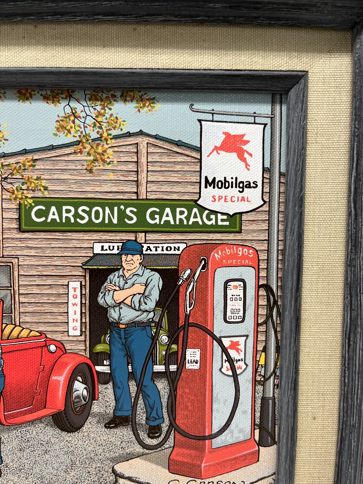 C Carson Painting Garage Mobil Gas Fuel station Automotive Auto shop picture