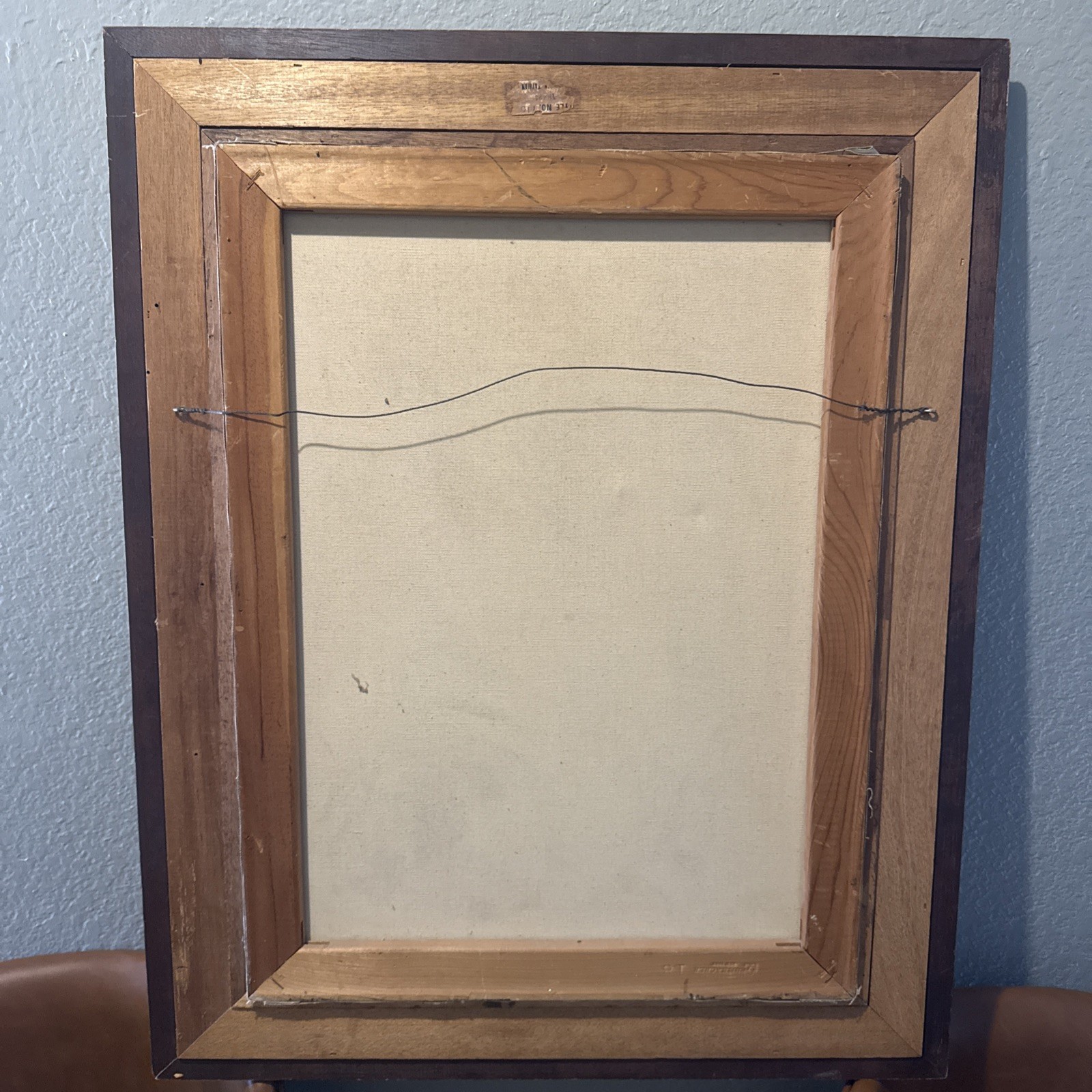 Vintage Signed Native American Portrait Oil Painting Framed Western Art Brophy