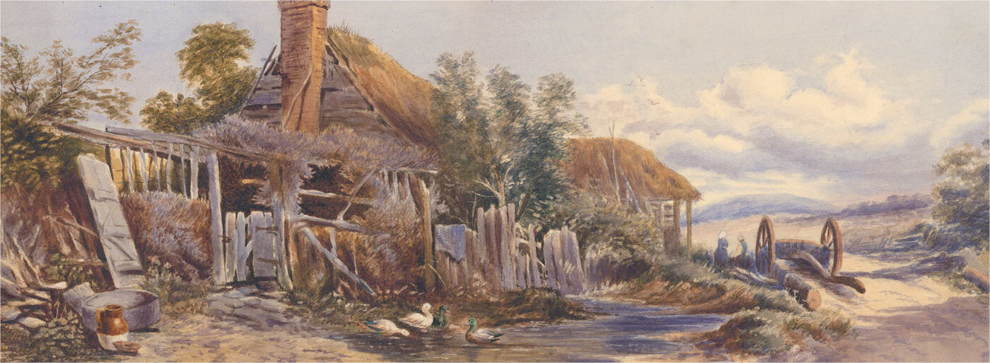 19th Century Watercolour – Rural Cottage