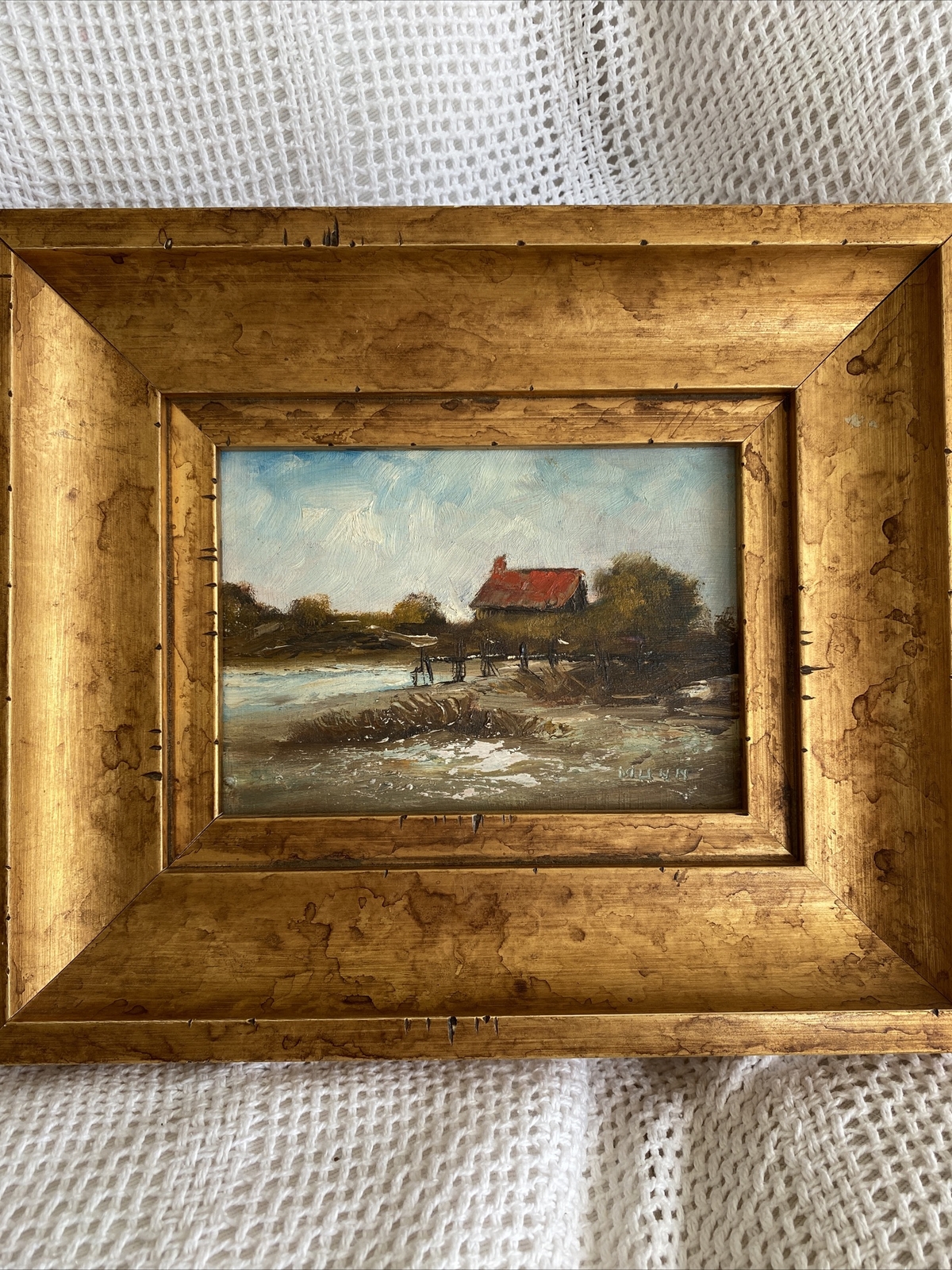 Thomas Munn Original Oil Painting Framed Antique 18 Century