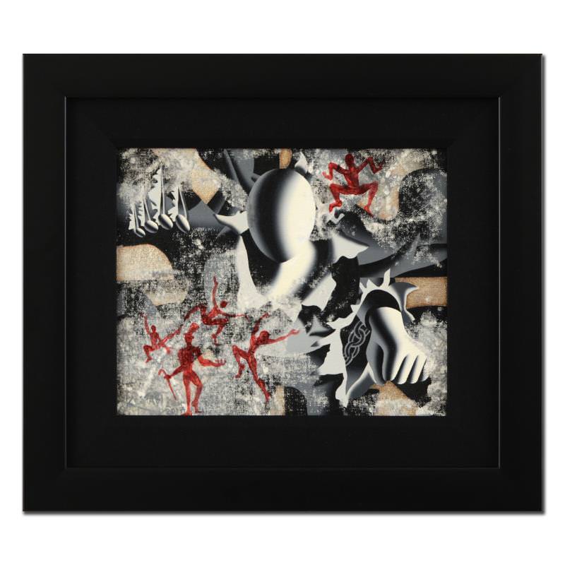 MARK KOSTABI signed ORIGINAL OIL PAINTING on Canvas FRAMED COA BREAK THROUGH