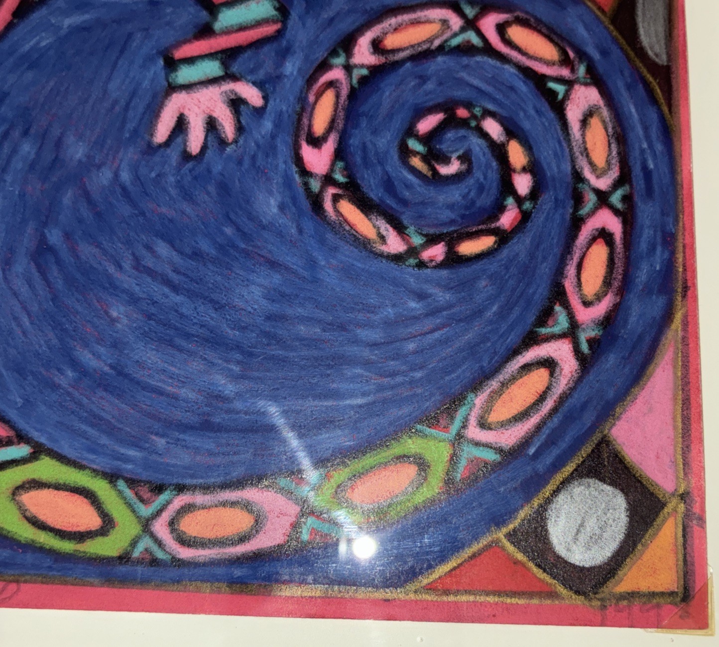 STEVE SHEPARD- Mississippi 1998 Original Framed/Matted/Signed Painting-GECKO