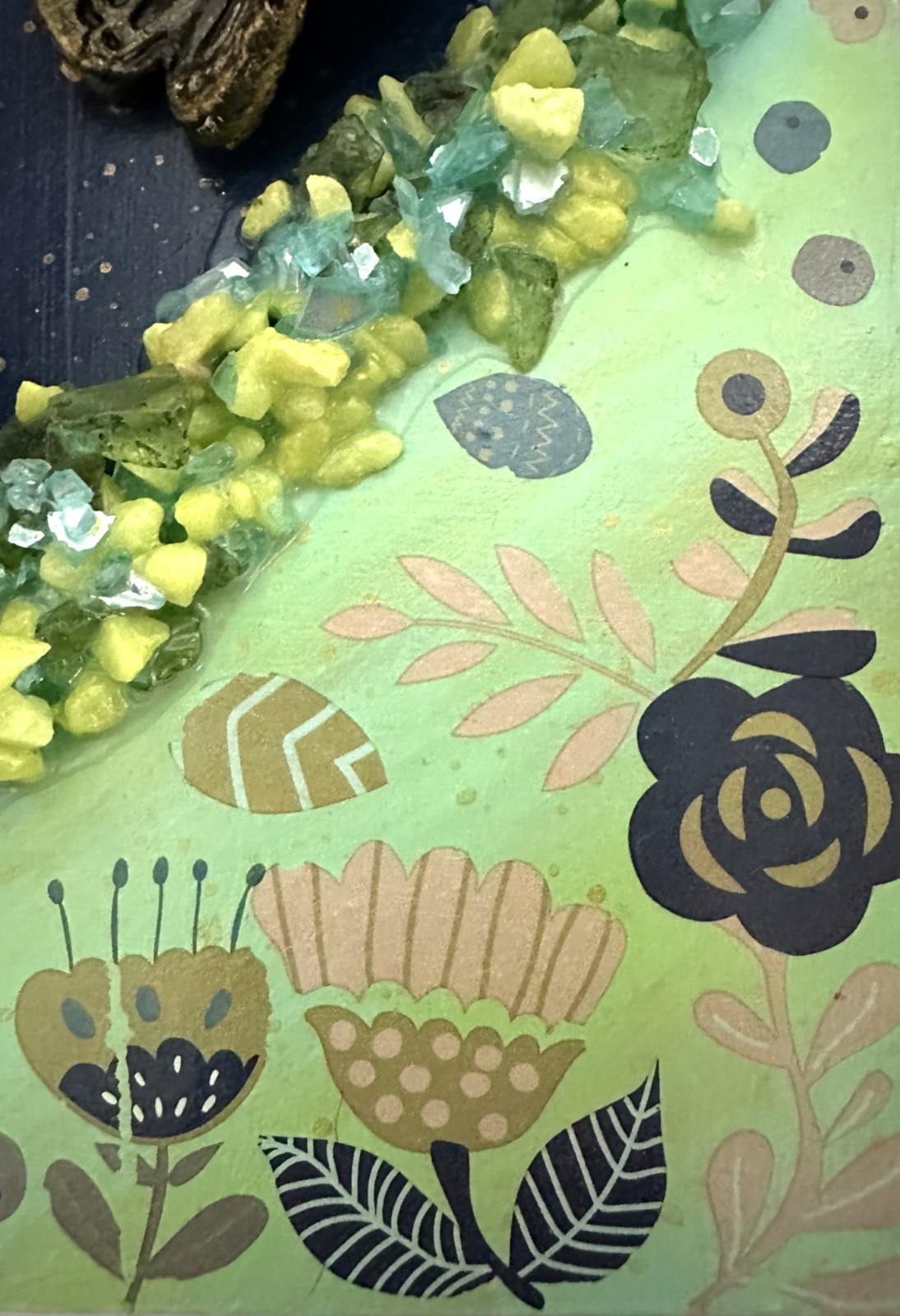Original Mixed Media Butterfly Abstract Painting