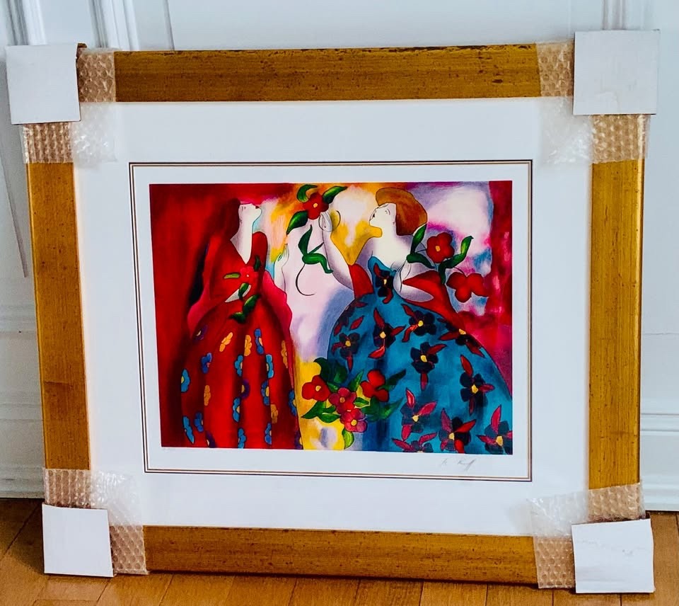 Linda Le Kinff «Parc Monceau» Ltd Ed. Artist’s Proof #17/50 Painting; 30W x 26H