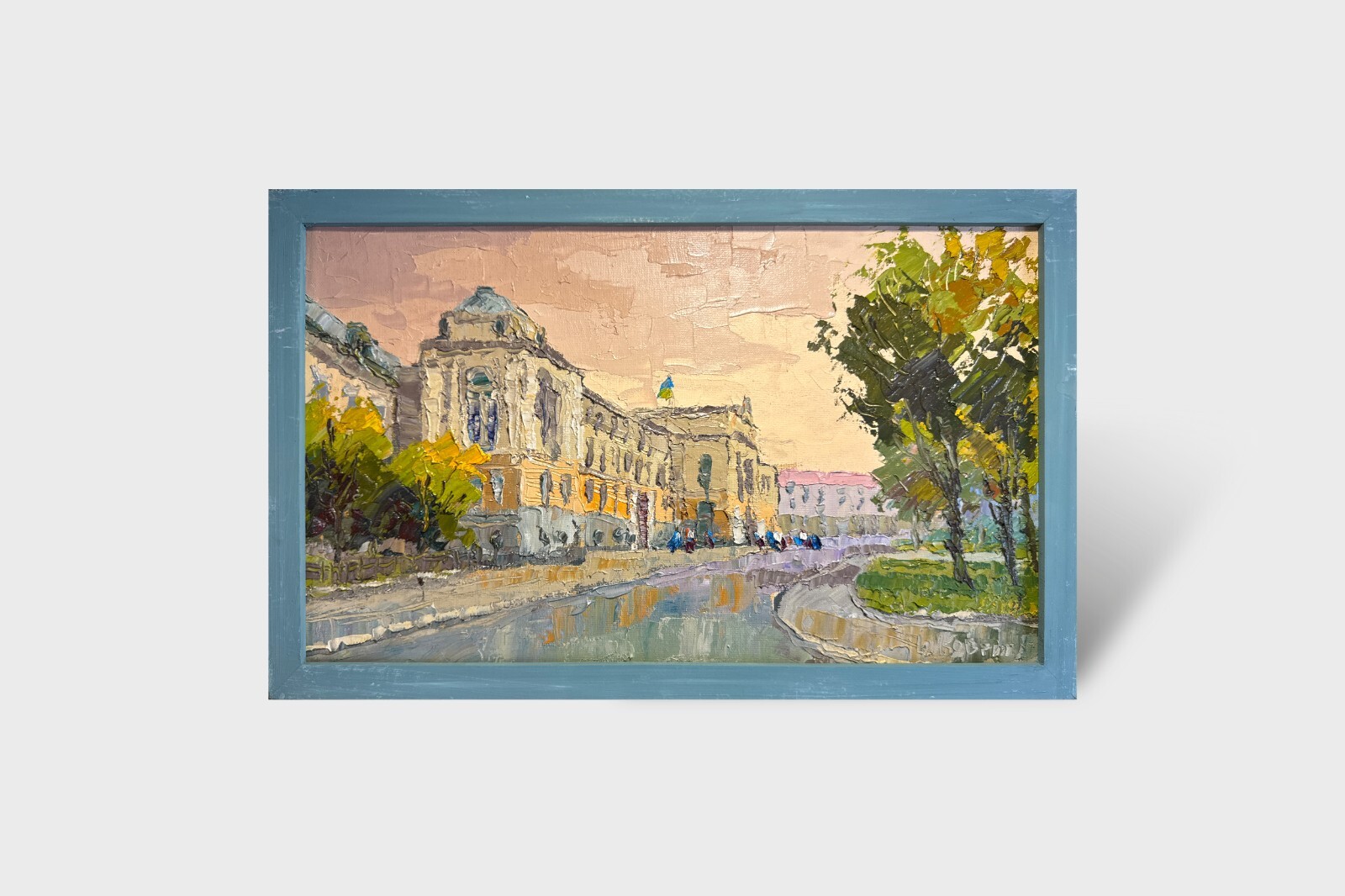Oil painting Ivan Franko National University of Lviv Ukrainian painter original