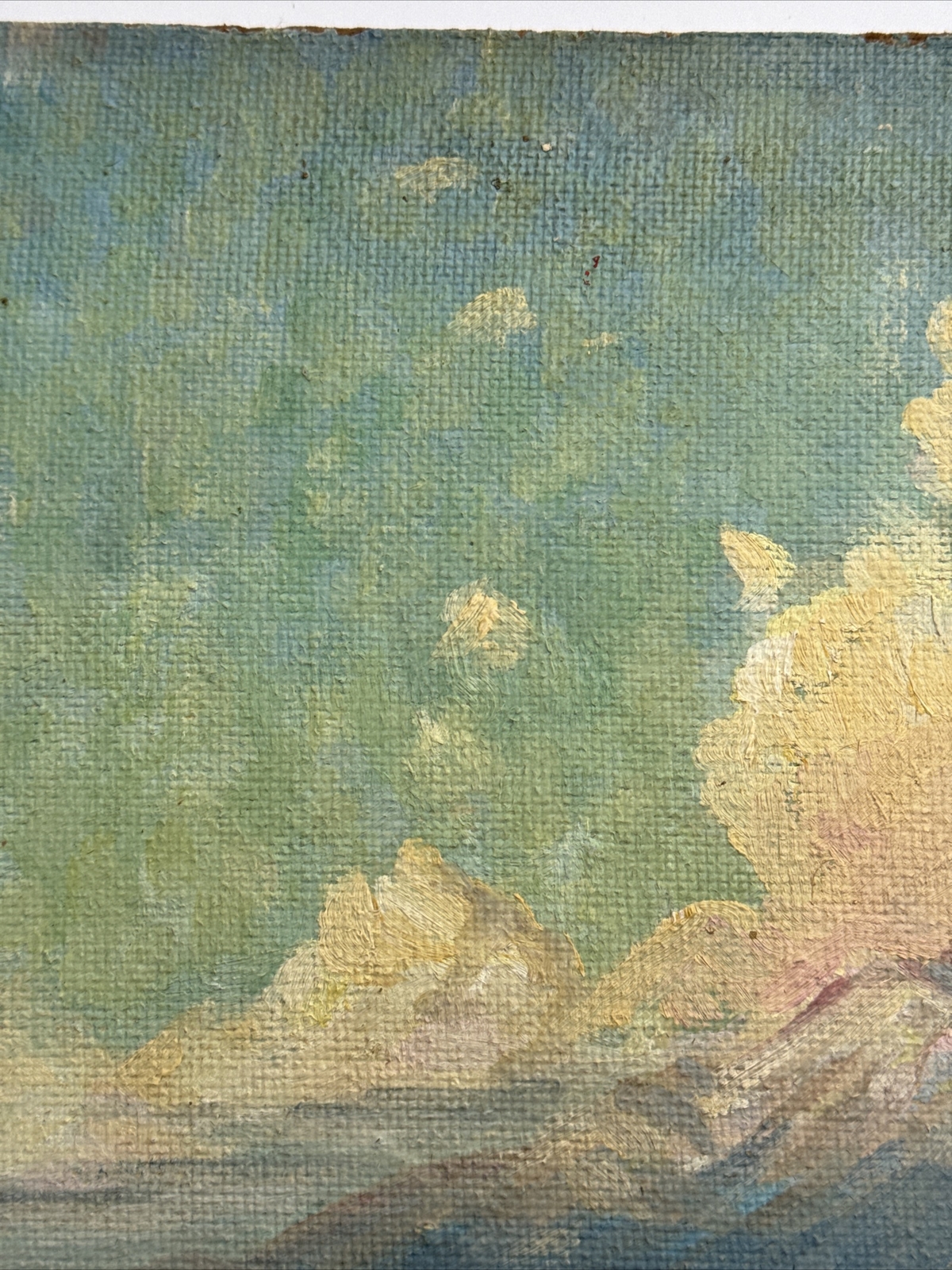 ANTIQUE AMERICAN IMPRESSIONIST PAINTING 1930’S MYSTERY ARTIST PLEIN AIR OLD