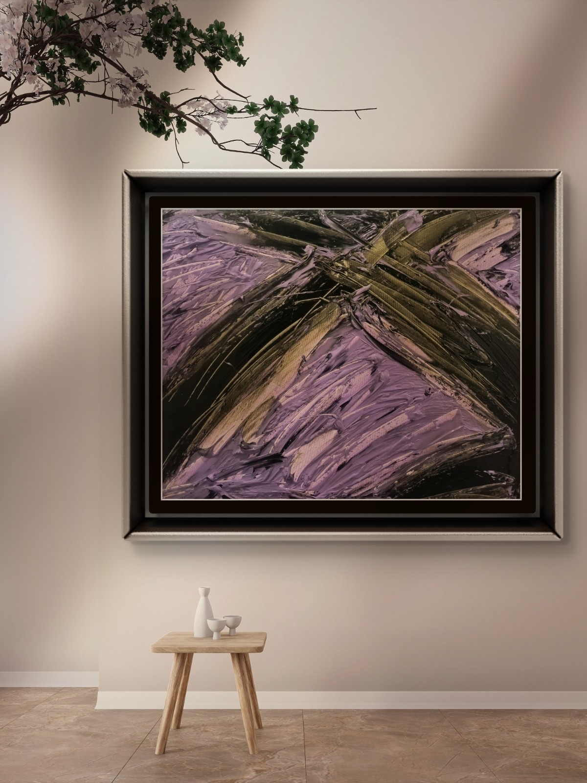 Trey Coppland, Fault Line Abstract Acrylic Painting, Medium, Original, Signed