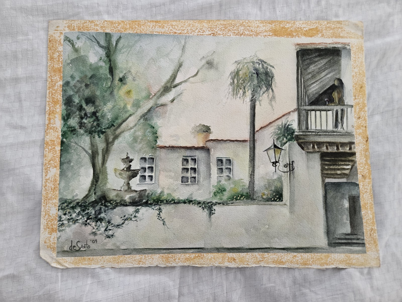 🏛️🎨✨ ORIGINAL JOHN DESANTO WATERCOLOUR – ST. GEORGE STREET COLUMBIA…