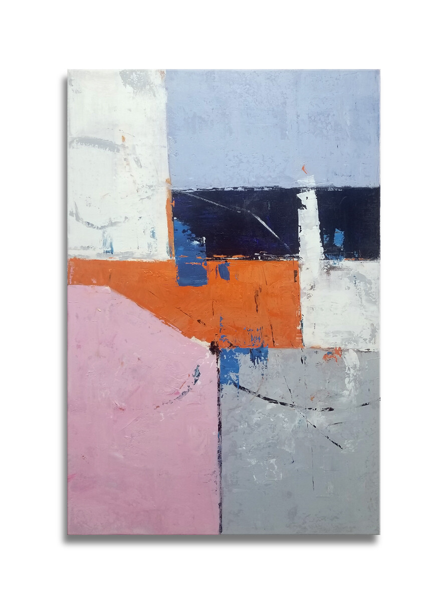 Hungryartist – NY artist -Large contemporary modern abstract art on canvas 24X36