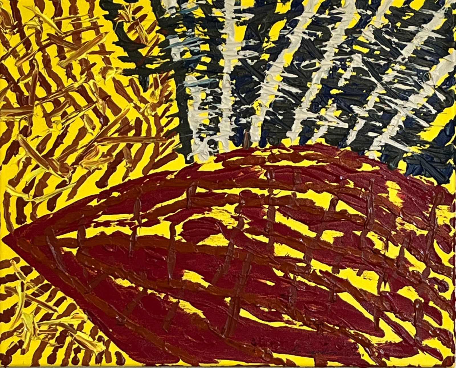 Original Abstract Acrylic Art Painting – Garden