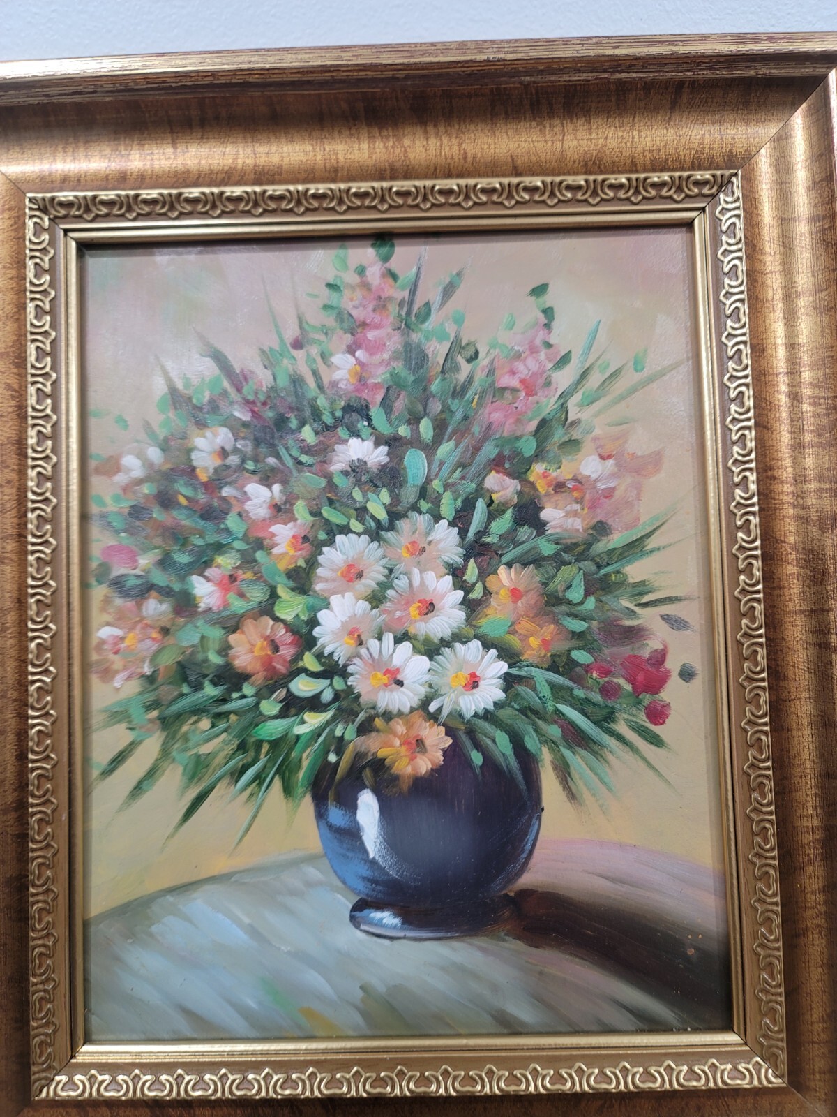 Oil Painting Still Art Flowers In Vase Reproduction