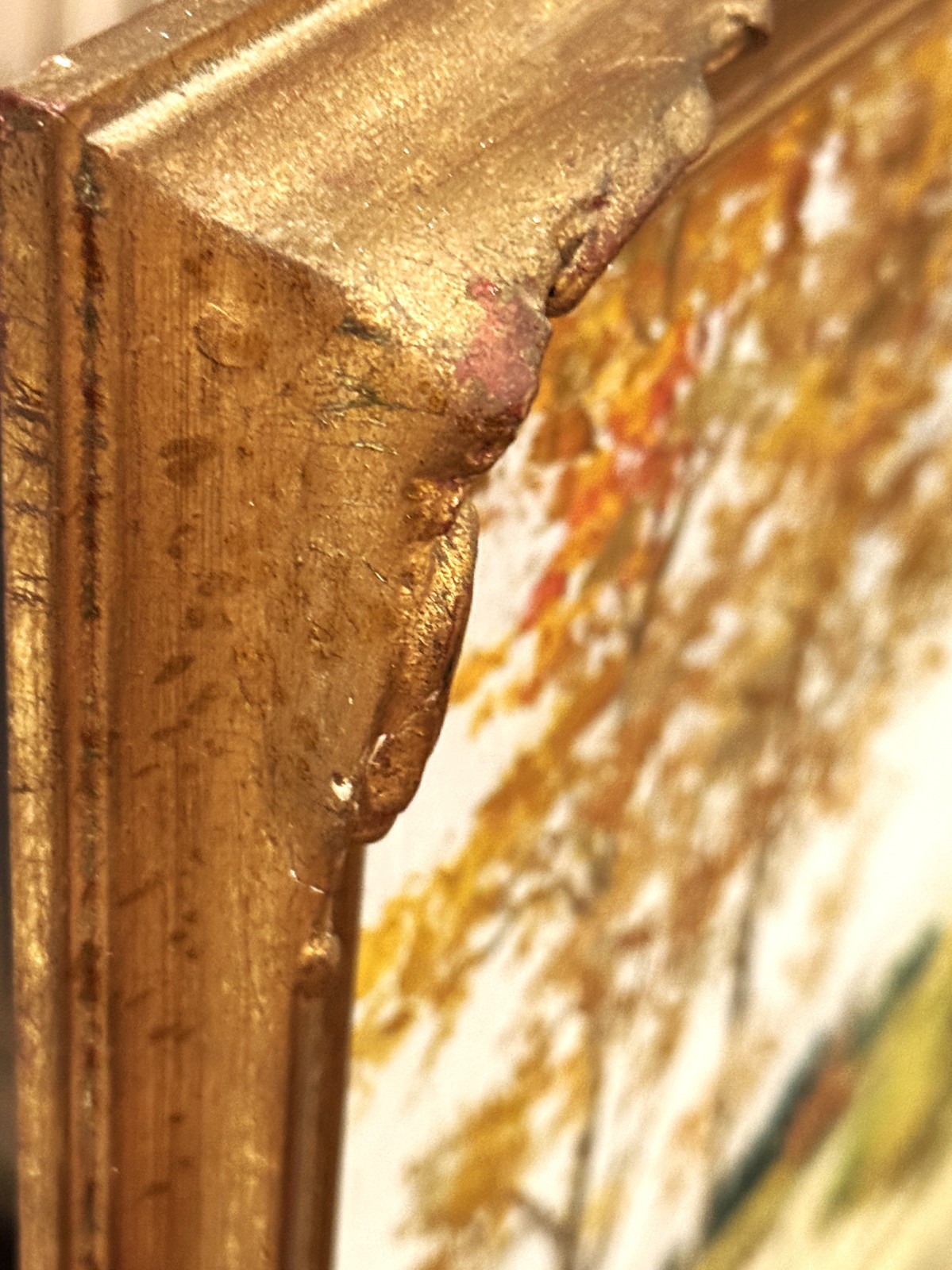 Ernst F. Karger (Austria), VTG E. 20th C Textured O/C Autumnal Landscape, Signed