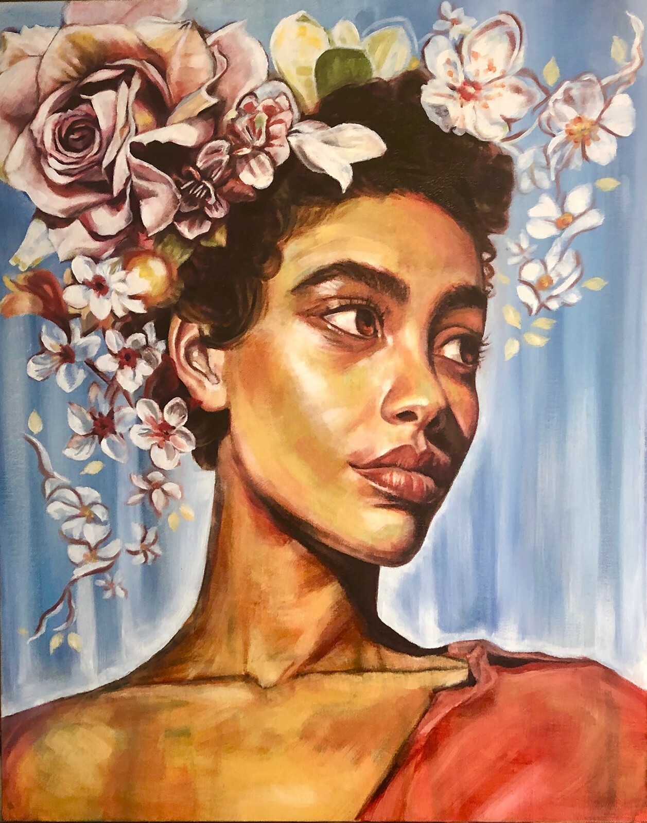 «Flower Crown» 8×10″ Signed Print of Original Painting on lustre photo paper.