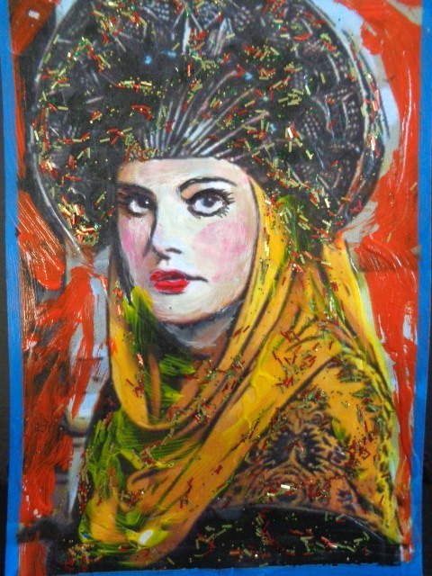 ATC ACEO – STAR WARS: PADME AMIDALA Abstract Art