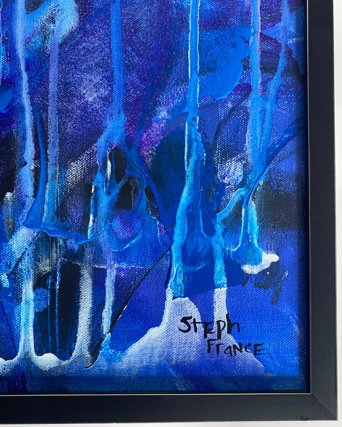 Beautiful Original Abstract Wall Art Painting On Canvas PROFESSIONALLY FRAMED!