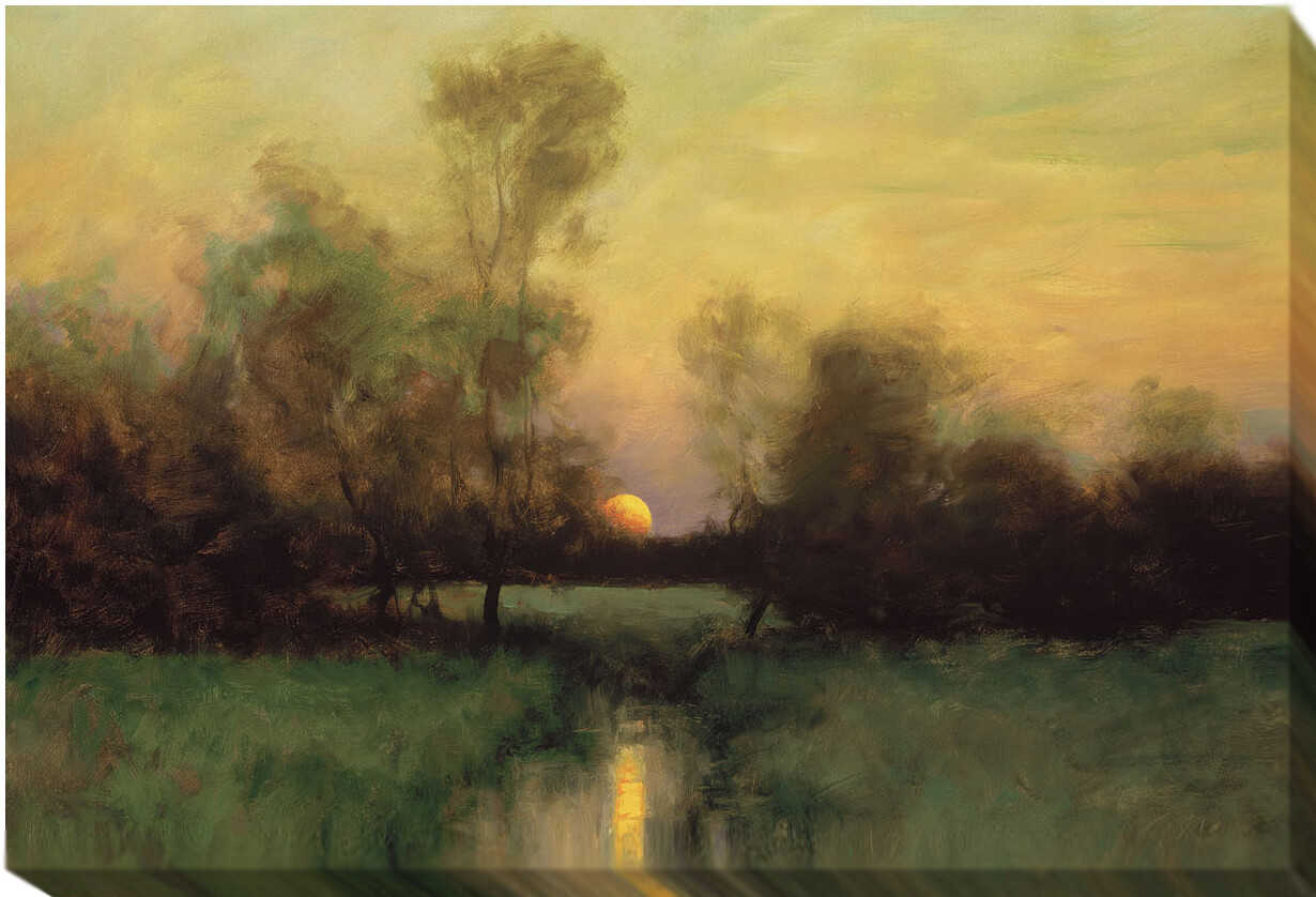 Summer Moonrise by Dennis Sheehan Gallery-Wrap Canvas Giclee Art (16 in x 20 in)