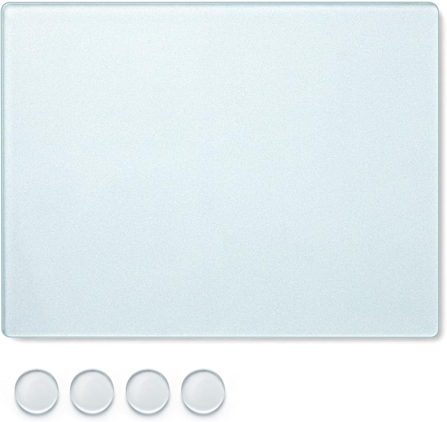 Tempered Frosted Glass Paint Mixing Slab for Oil & Watercolor Painting 12×9 in