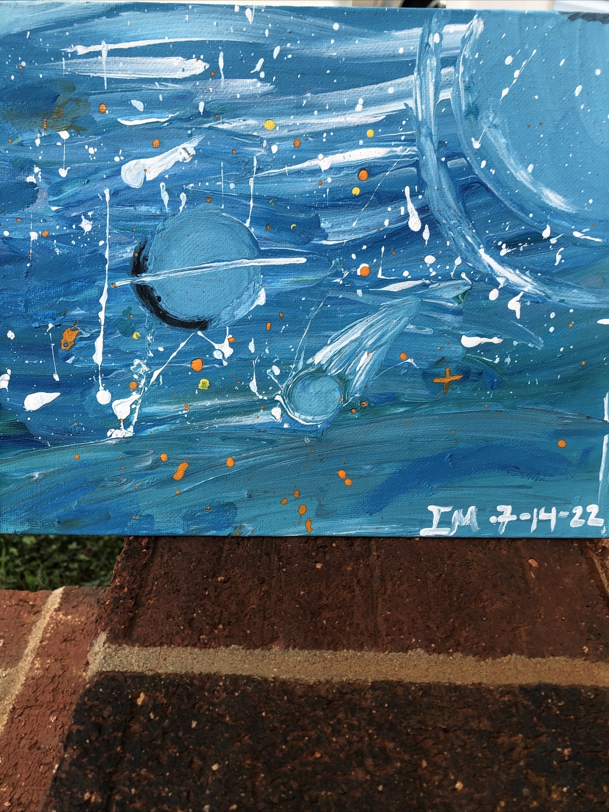 Galaxy Painting On Canvas.