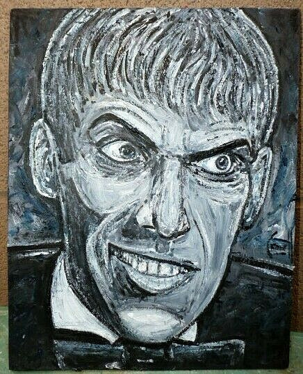 LURCH Addams family wood 60s TV Butler original Crowell art 8×10 oil painting