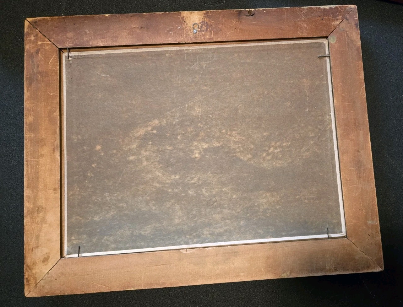 Lanfscape Painting 16in X 20in, Signed By Cane, Anitque Gold Frame