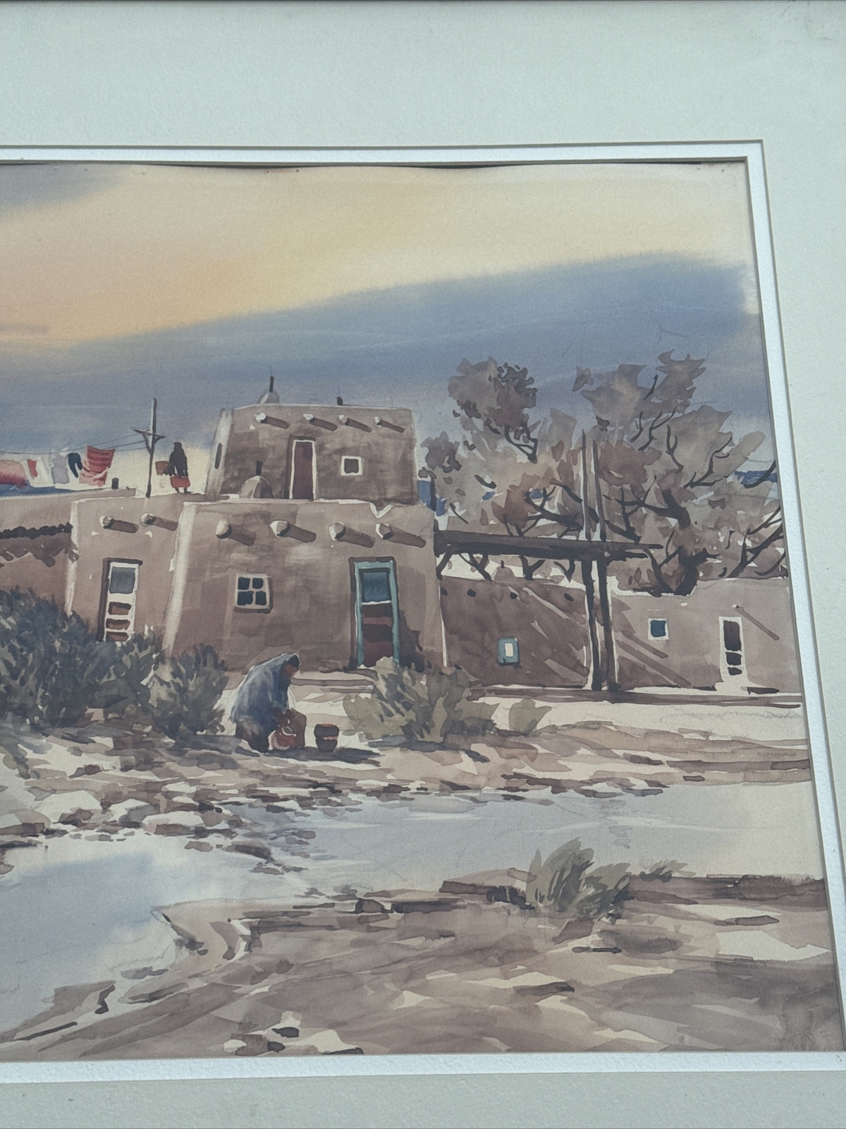 DON BRACKETT PAINTING NEW MEXICO NATIVE AMERICAN INDIAN LISTED FAMOUS EXHIBITED