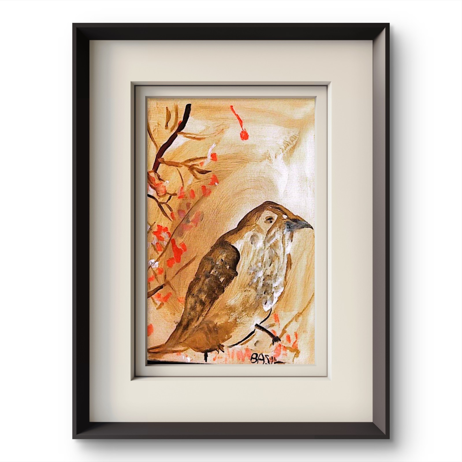 Songbird Neo Expressionism Original Artwork on Canvas