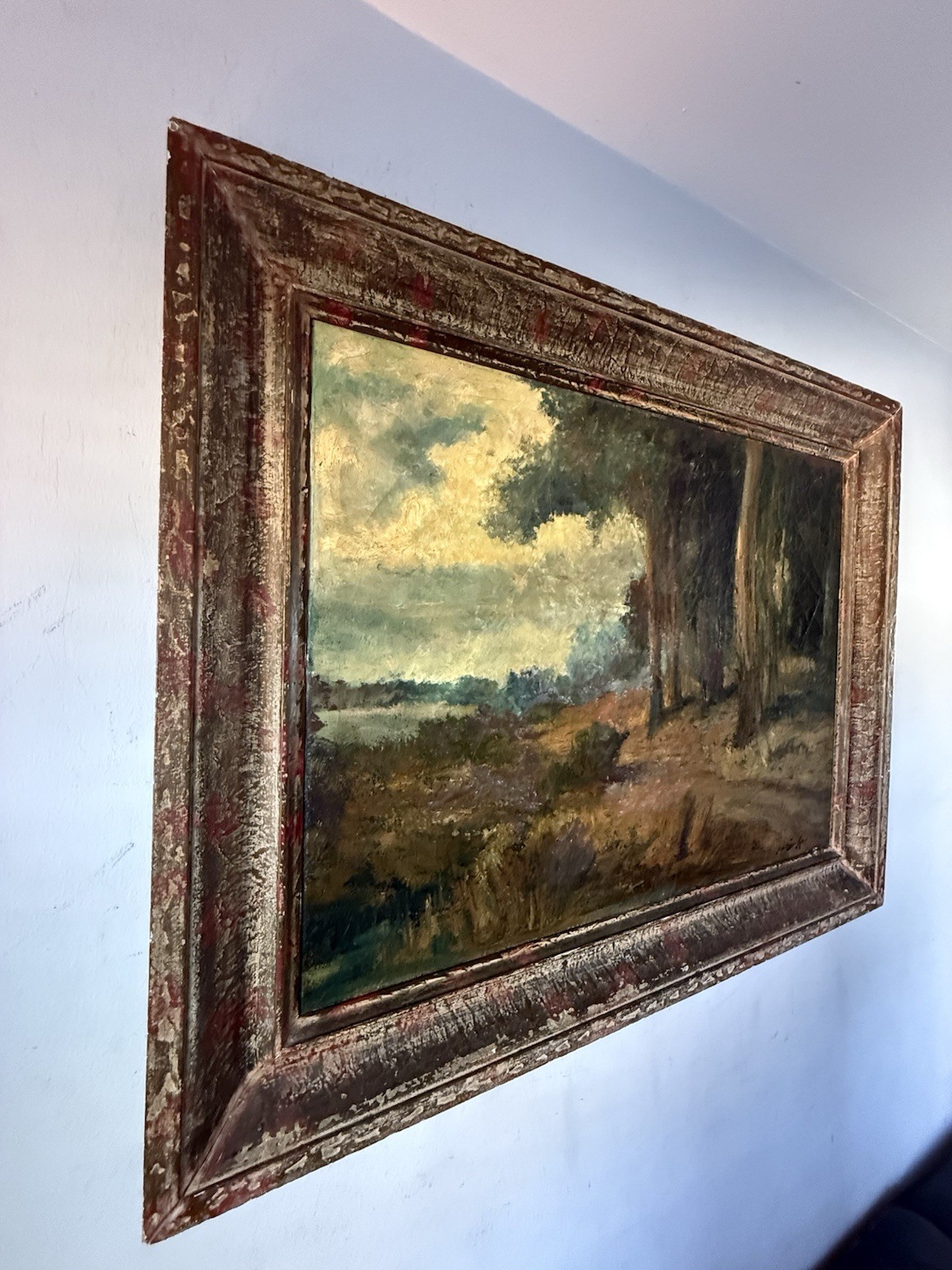 RALPH DAVISON MILLER ANTIQUE 19TH CENTURY CALIFORNIA LANDSCAPE OIL PAINTING OLD