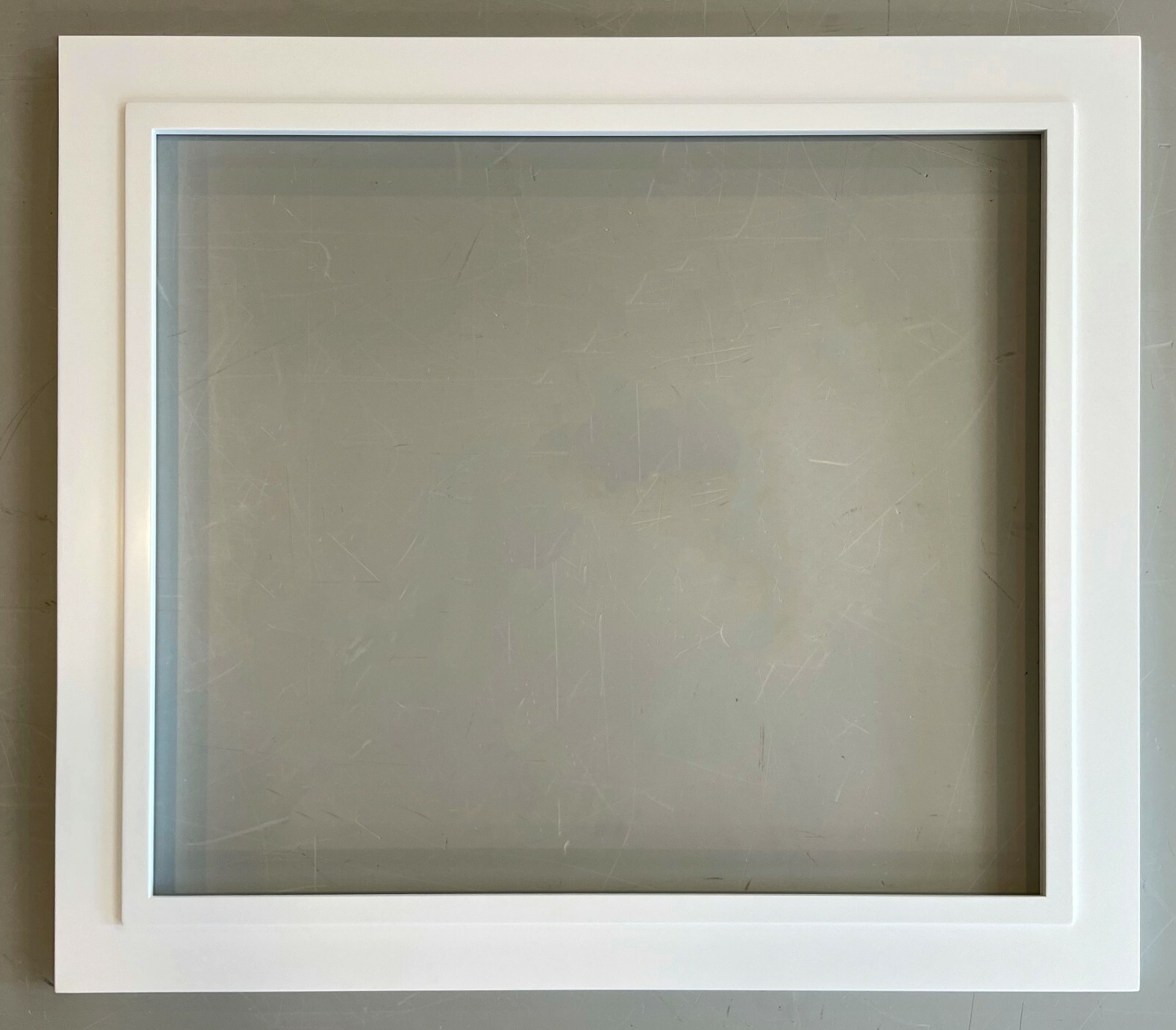 3 1/2″ wide – Closed Corner Solid Wood Painted White Picture Frame 39″ x 34″
