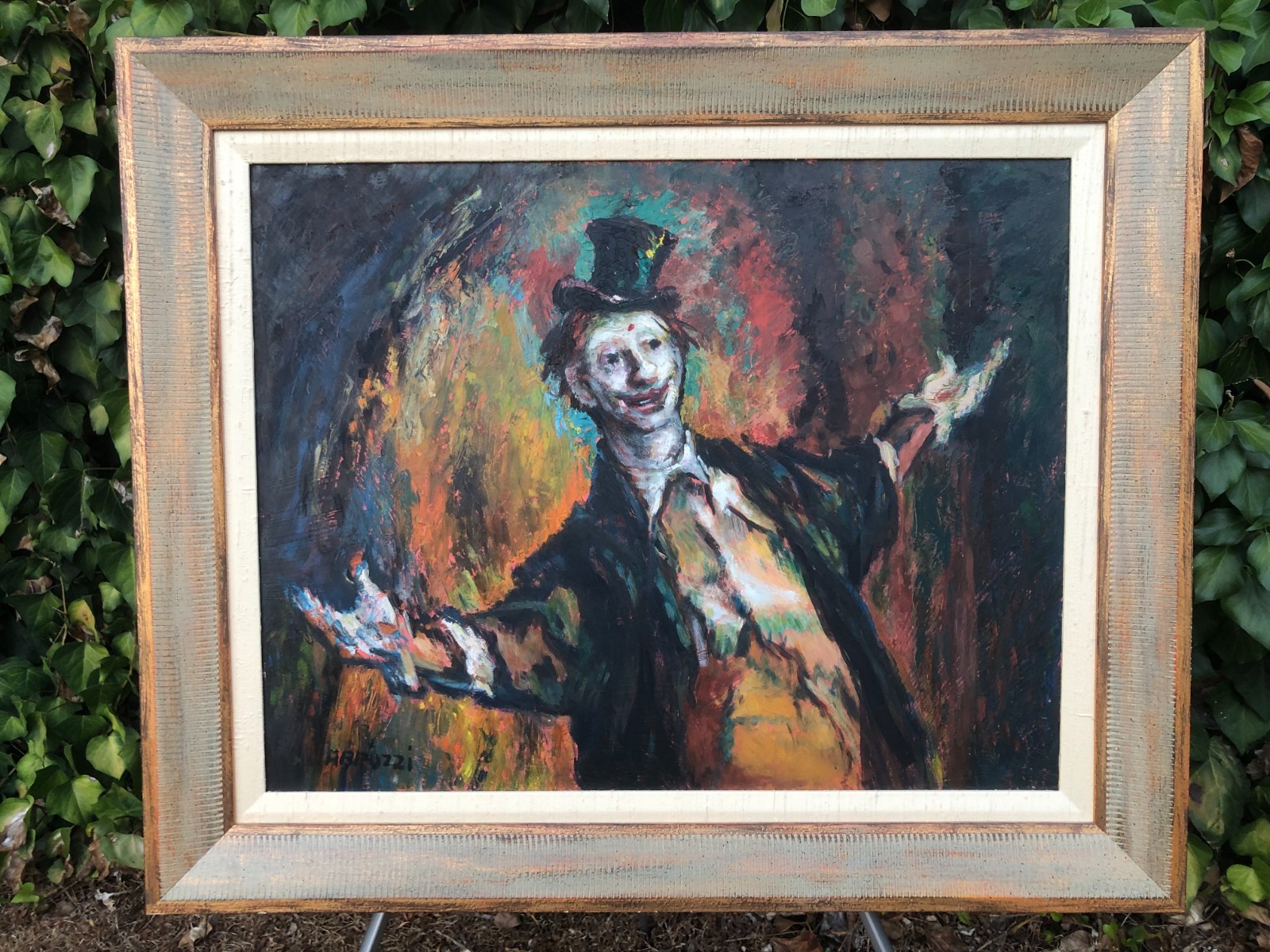 HAROLD STEPHENSON ABRUZZI Original 1950s MODERN ABSTRACT SURREALIST MAGIC CLOWN