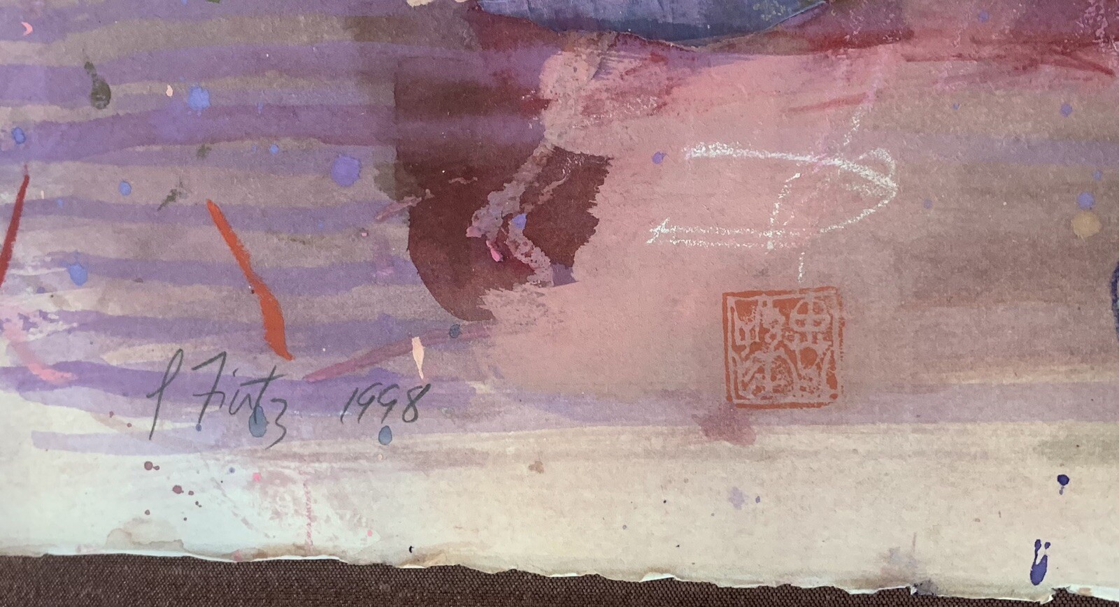 Jeanette Fintz Malay Series Mixed Media Original Painting New York Artist