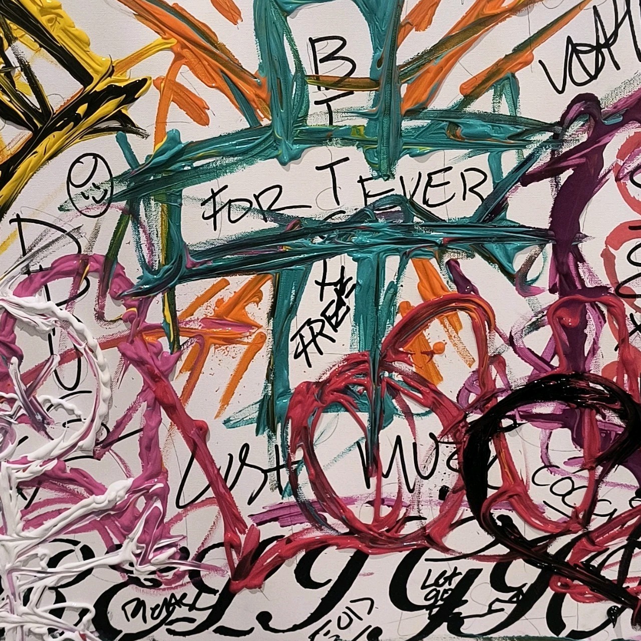 Forever …Abstract Graffiti, Trey Coppland ART. Acrylic, 24+36 in, 2026, Signed