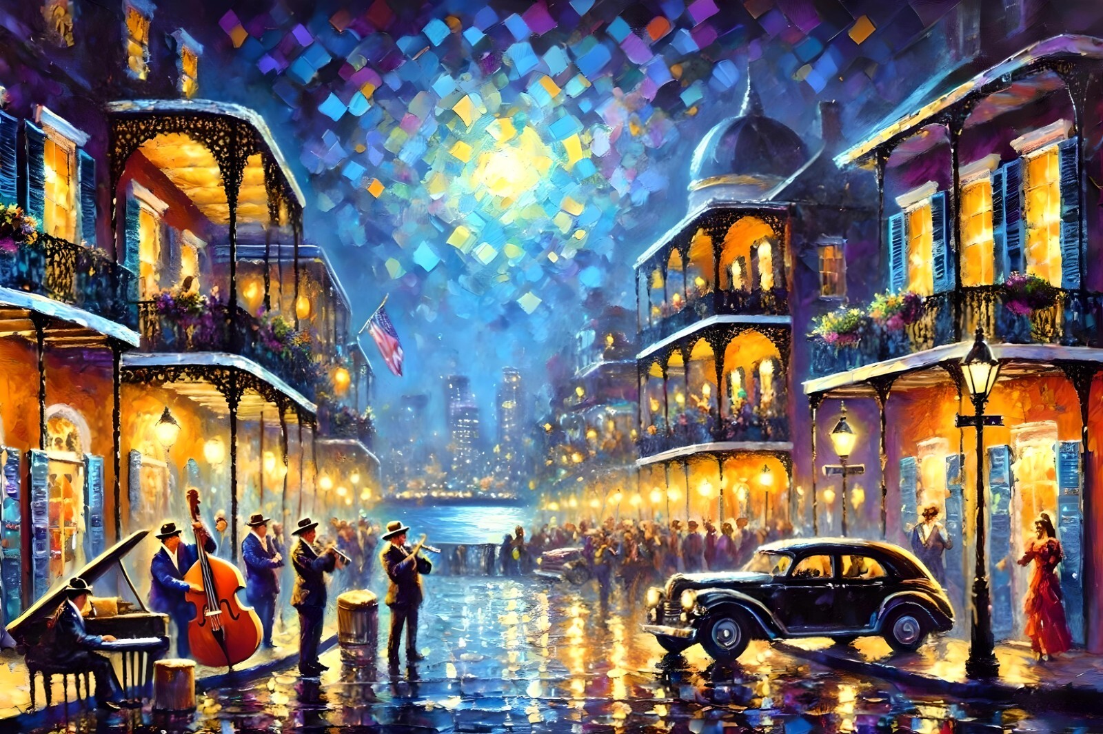 Original art giclée painting «New Orleans» signed/numbered