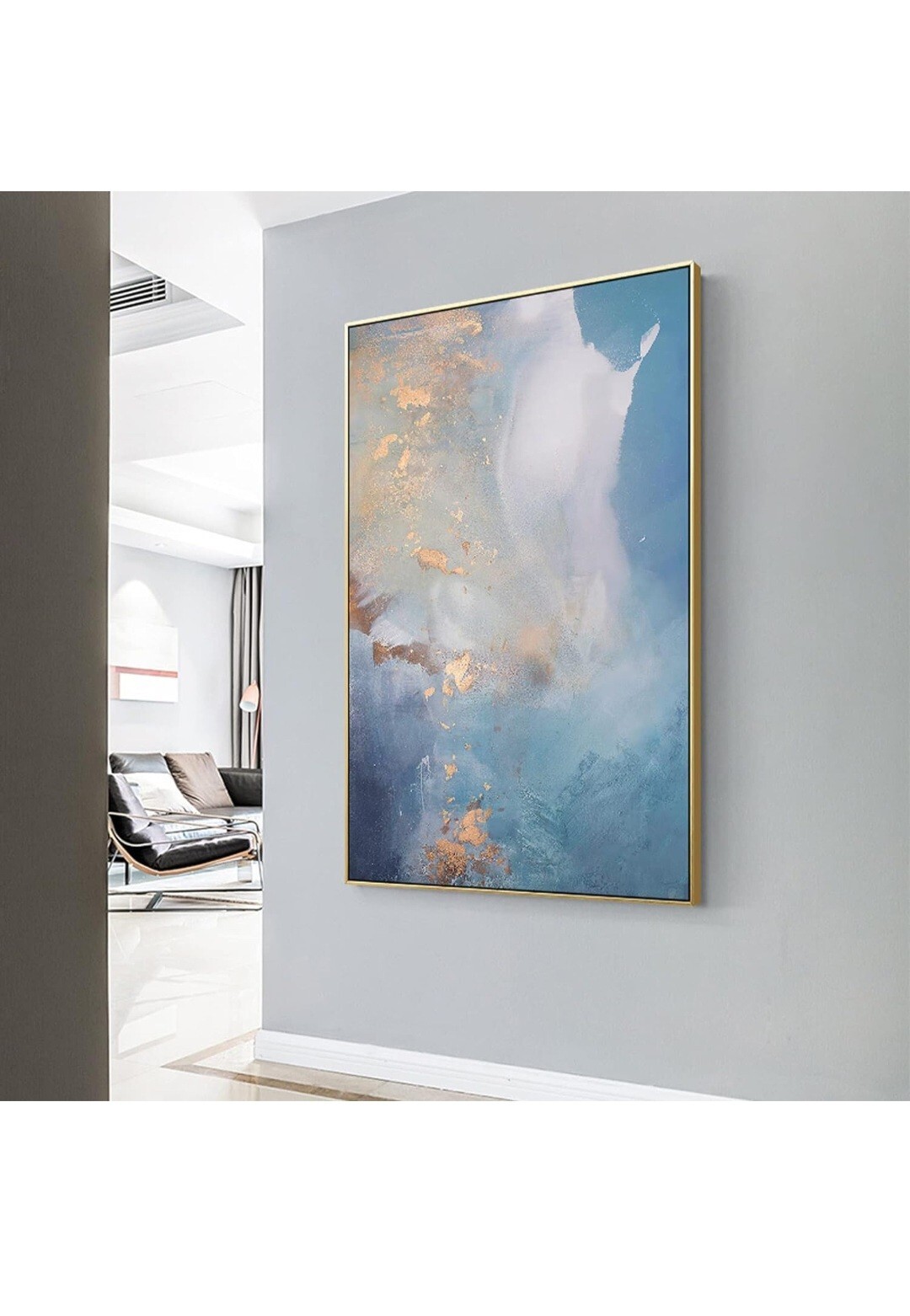 DIY Metal Floating Frame for 18X24“ Canvas Painting Art,1 1/2″(3.8cm) Depth,…