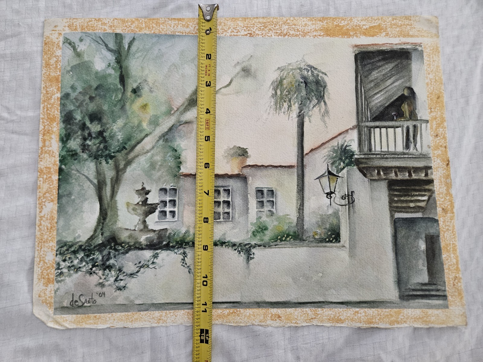 🏛️🎨✨ ORIGINAL JOHN DESANTO WATERCOLOUR – ST. GEORGE STREET COLUMBIA…
