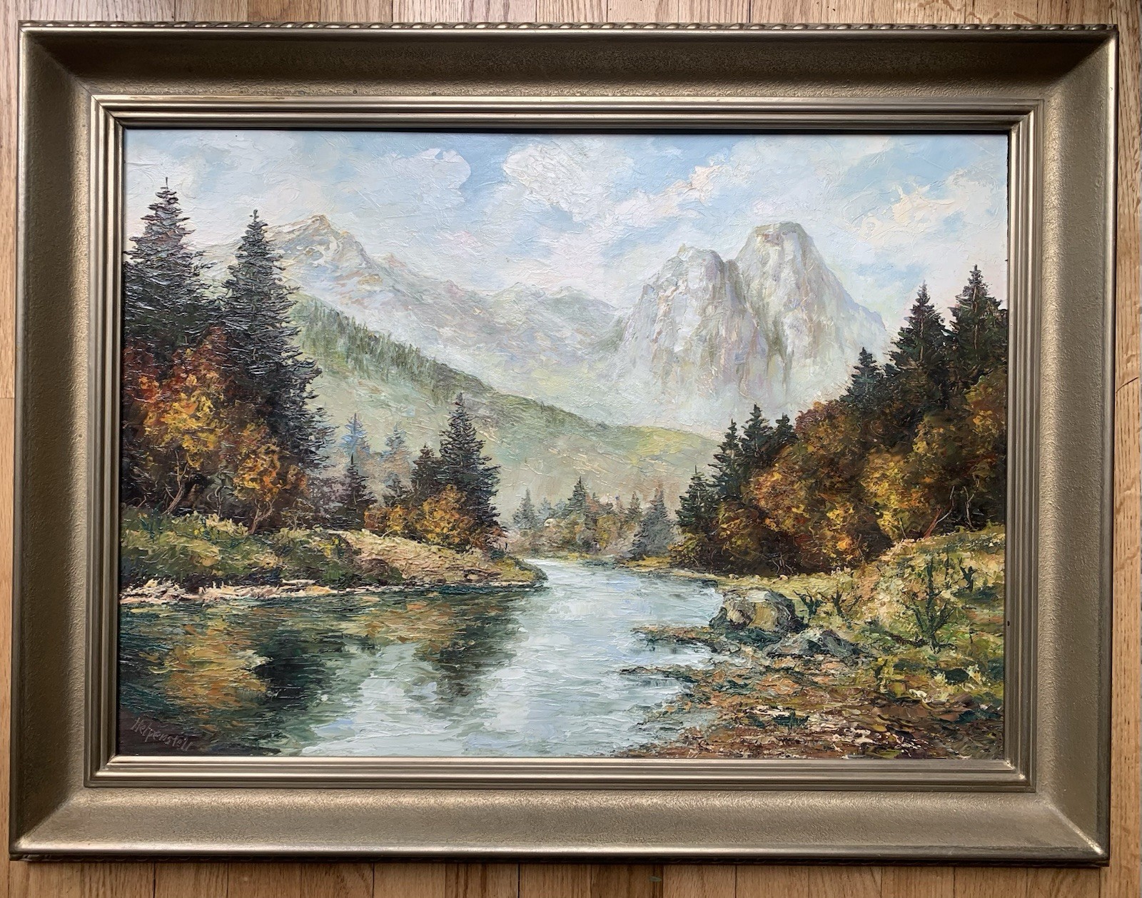 Hans Helpenstell (1916-2014) Oil Painting Cologne Germany Modernist Impasto